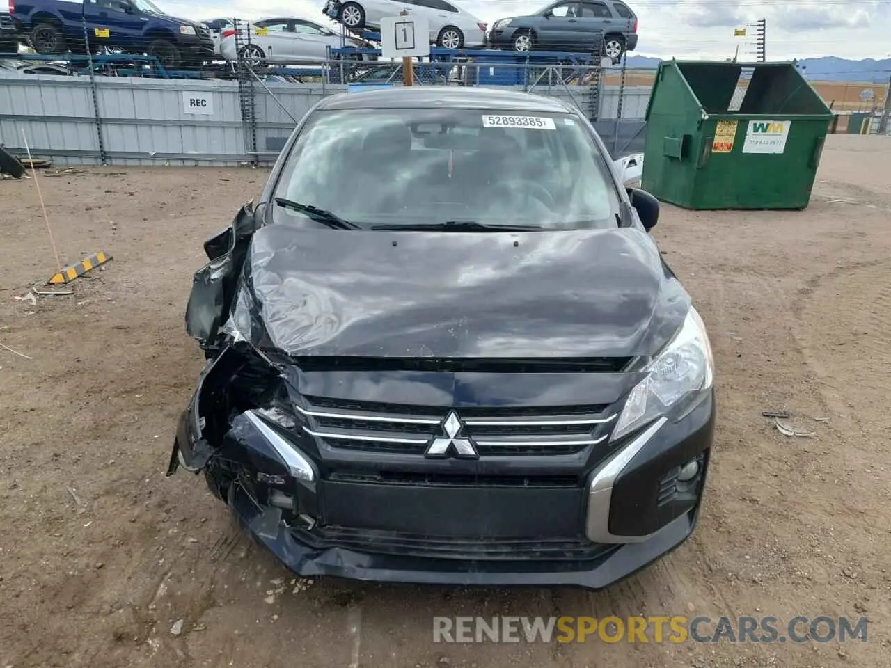 5 Photograph of a damaged car ML32FUFJ3NHF06533 MITSUBISHI MIRAGE 2022