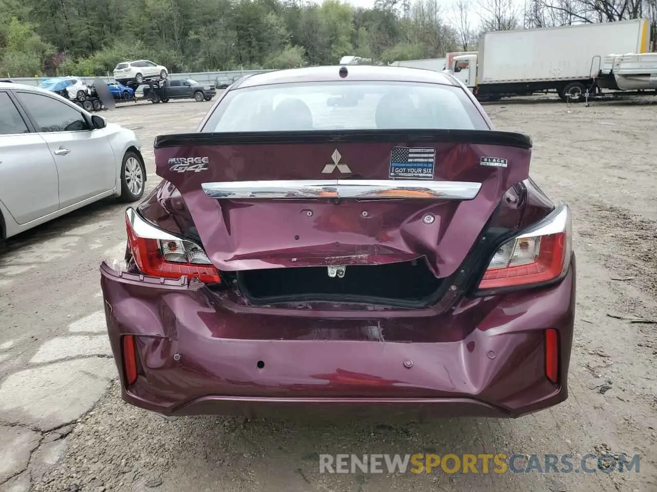 6 Photograph of a damaged car ML32FUFJ3NHF08086 MITSUBISHI MIRAGE 2022