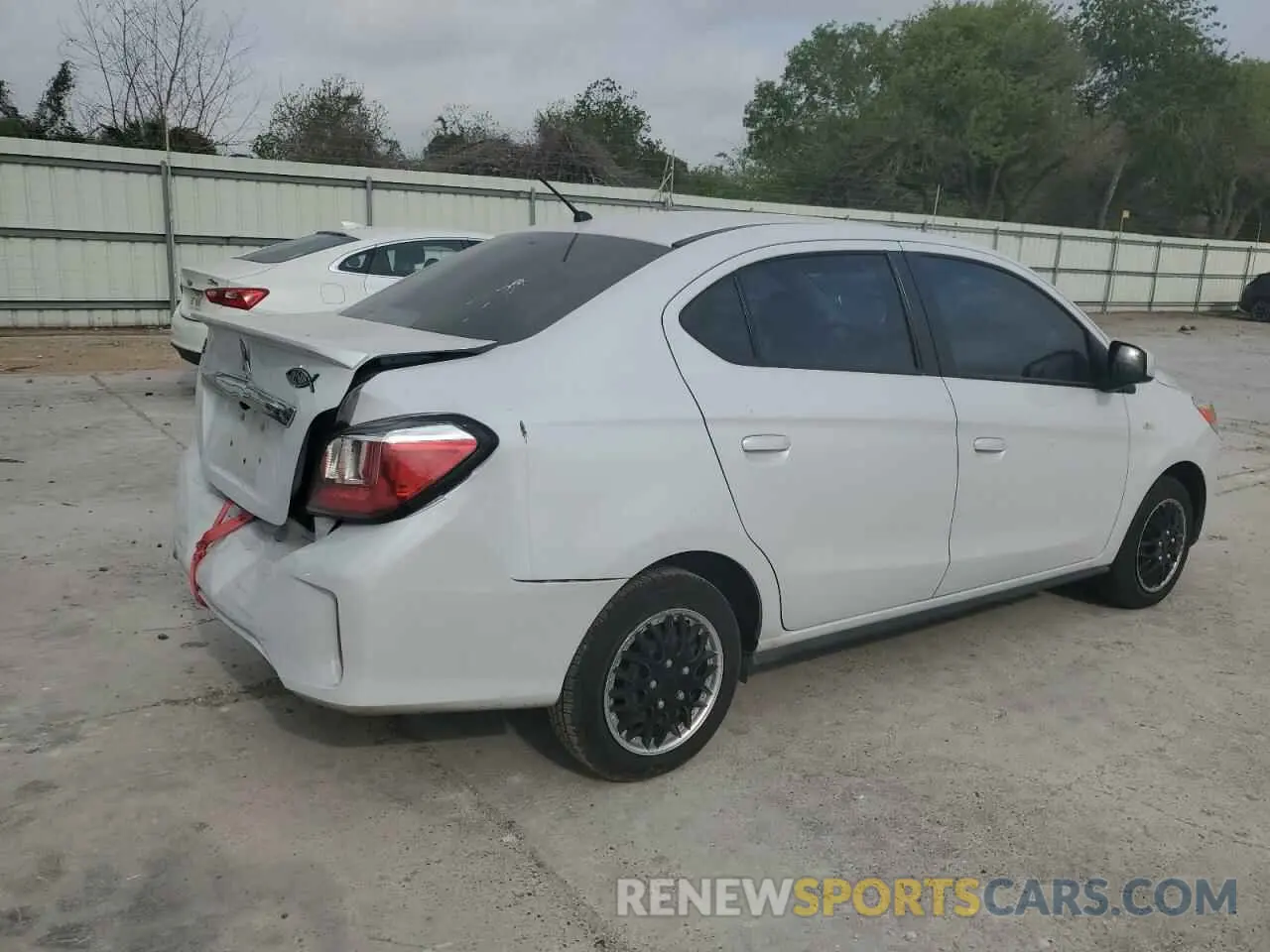 3 Photograph of a damaged car ML32FUFJ5NHF02967 MITSUBISHI MIRAGE 2022