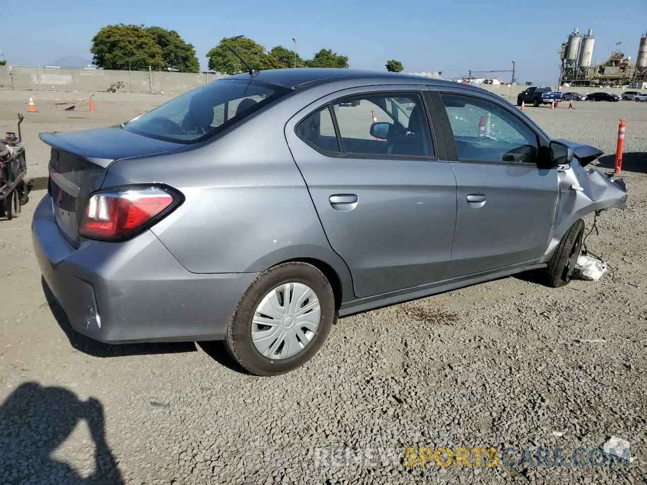 3 Photograph of a damaged car ML32FUFJ5NHF06890 MITSUBISHI MIRAGE 2022