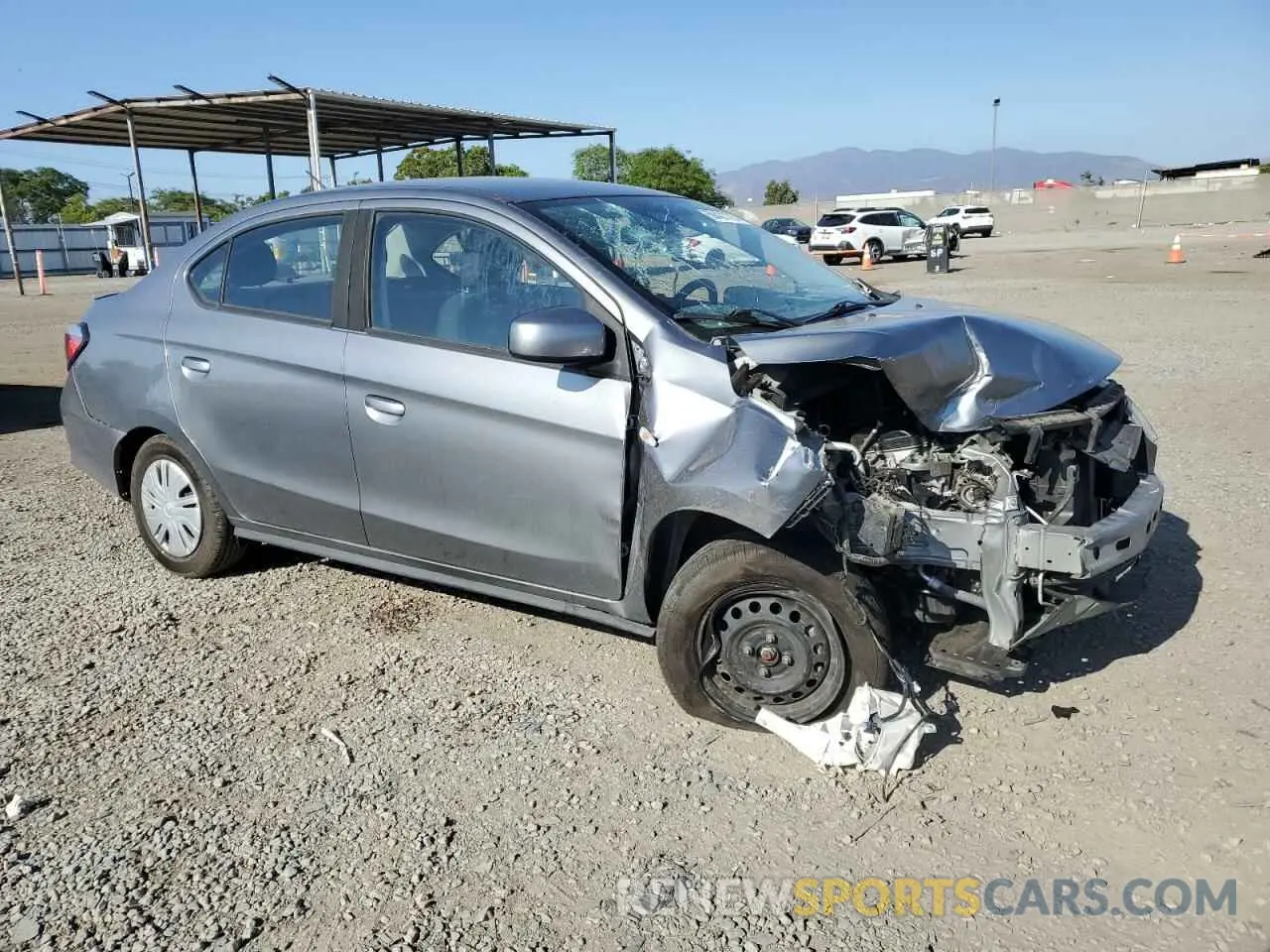 4 Photograph of a damaged car ML32FUFJ5NHF06890 MITSUBISHI MIRAGE 2022