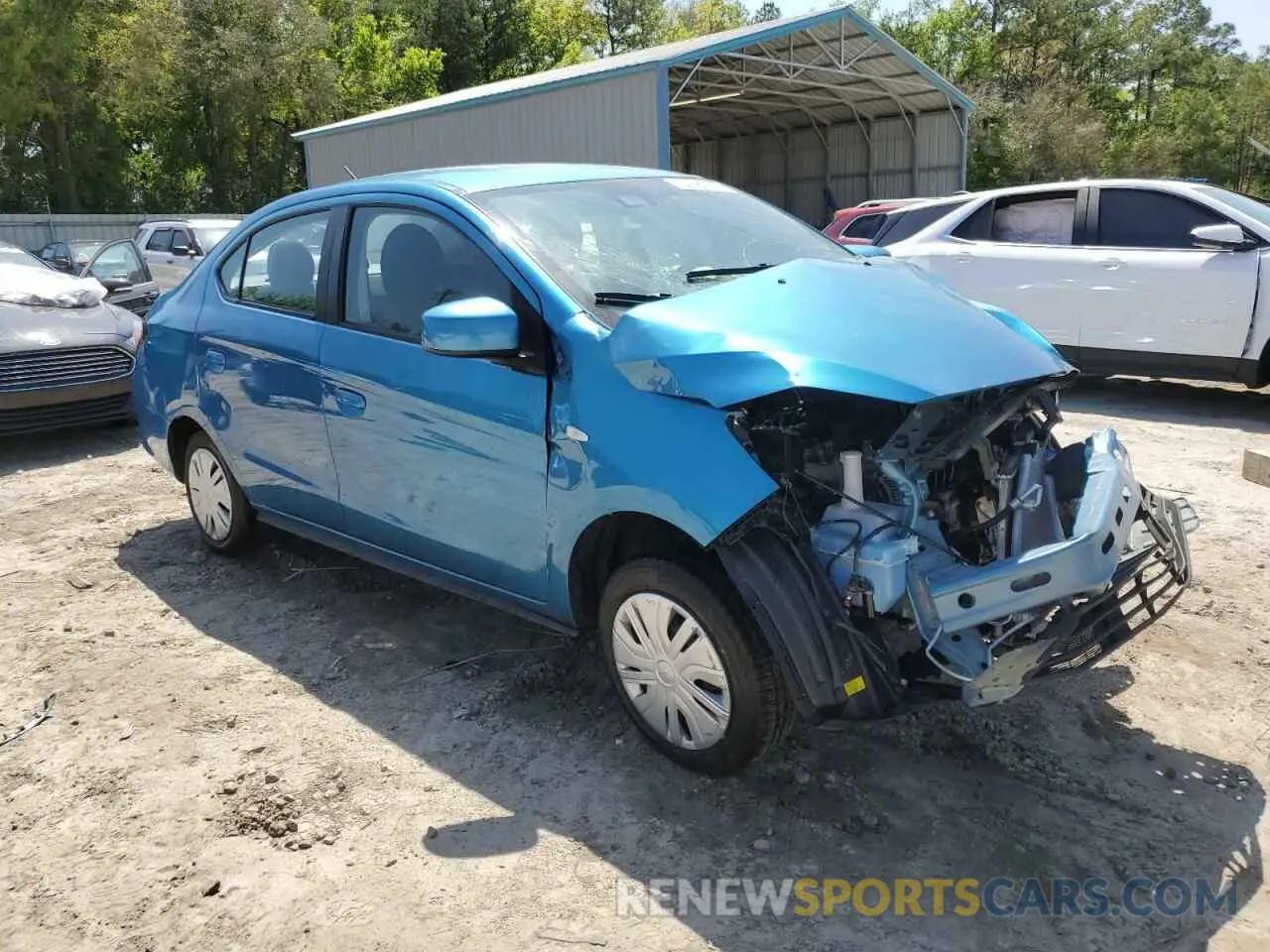 4 Photograph of a damaged car ML32FUFJ6NHF06347 MITSUBISHI MIRAGE 2022