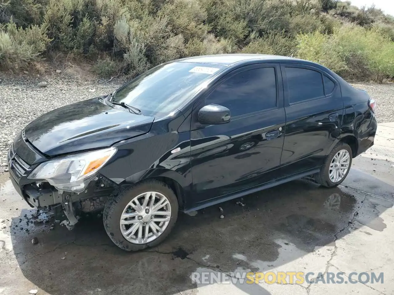 1 Photograph of a damaged car ML32FUFJ7NHF08088 MITSUBISHI MIRAGE 2022