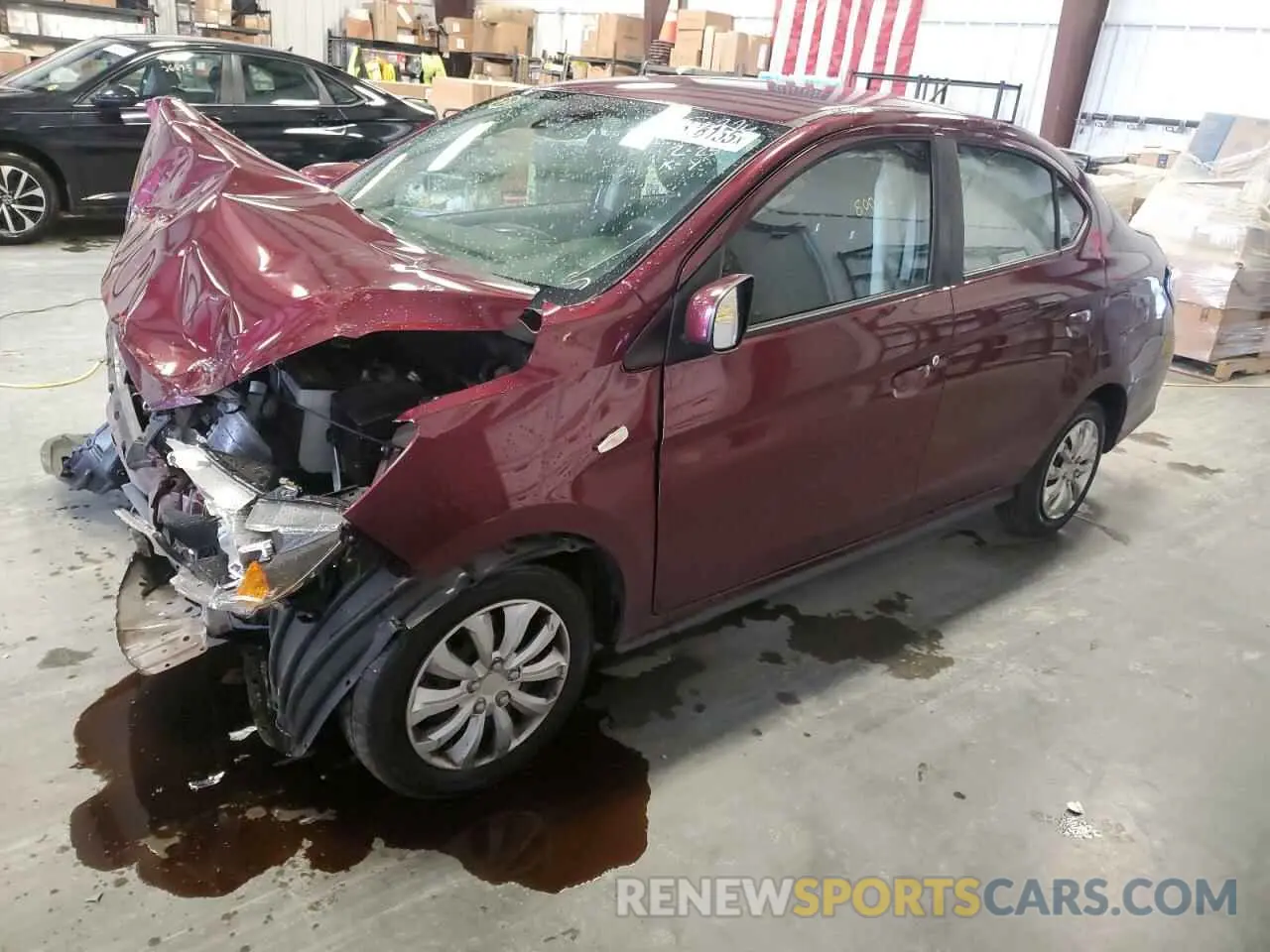 1 Photograph of a damaged car ML32FUFJ7NHF08897 MITSUBISHI MIRAGE 2022
