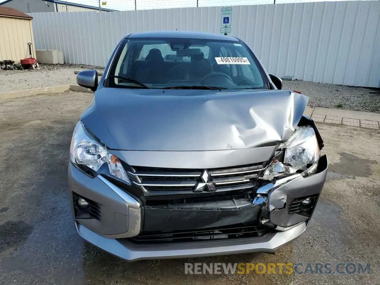 5 Photograph of a damaged car ML32FUFJ8NHF05636 MITSUBISHI MIRAGE 2022