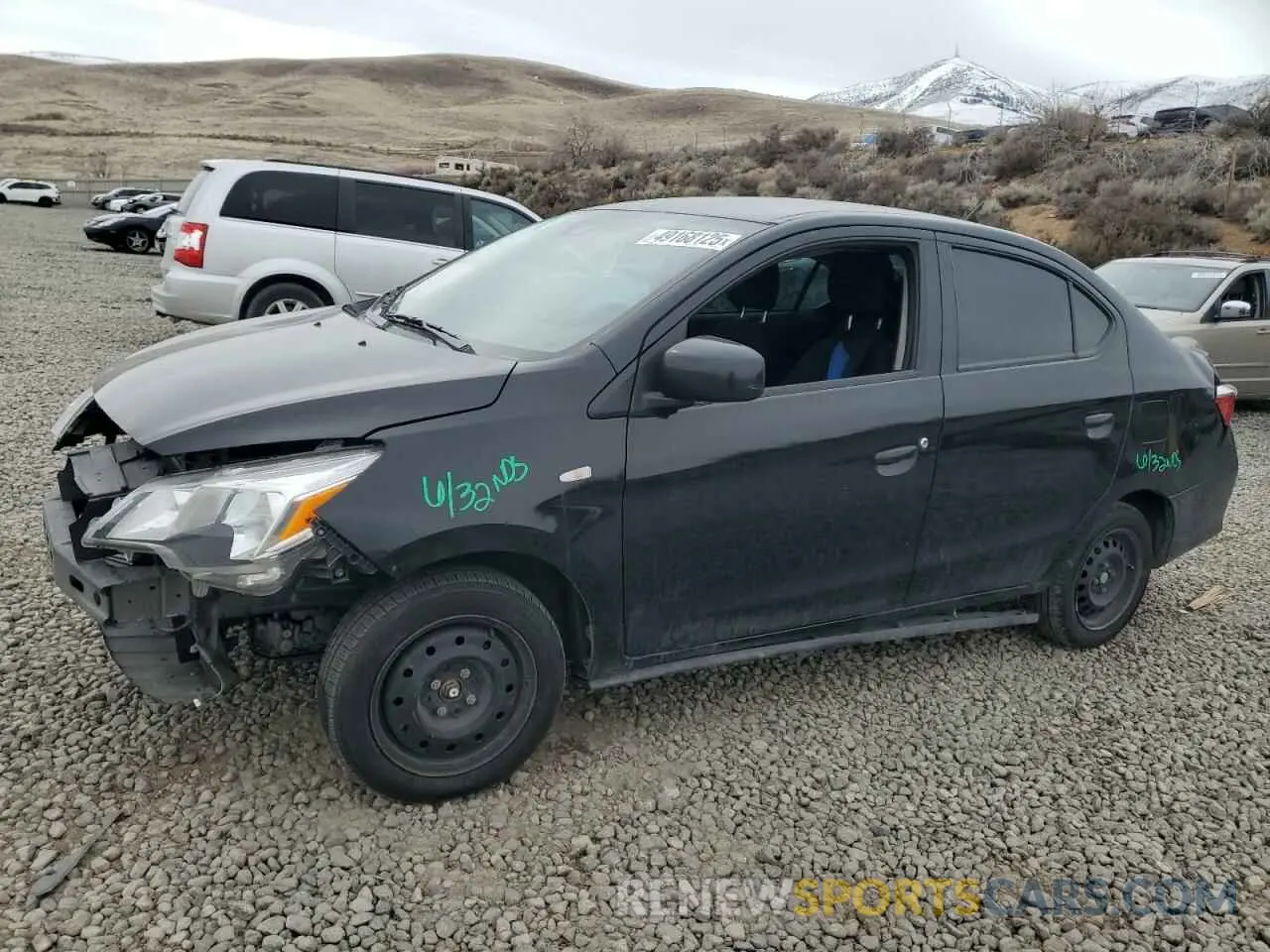 1 Photograph of a damaged car ML32FUFJ8NHF06978 MITSUBISHI MIRAGE 2022