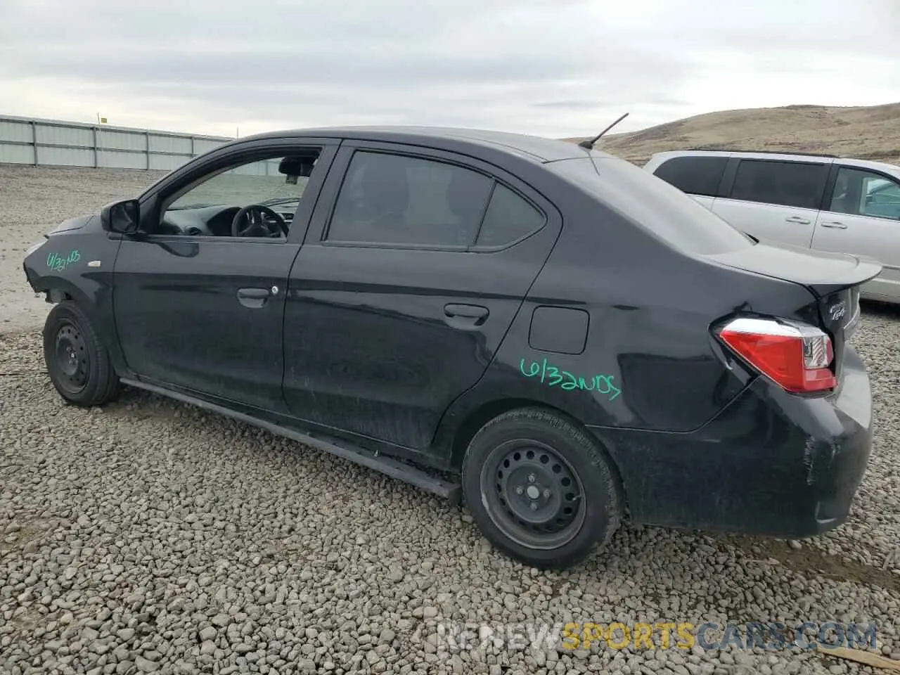 2 Photograph of a damaged car ML32FUFJ8NHF06978 MITSUBISHI MIRAGE 2022