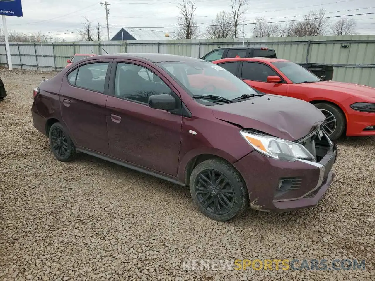4 Photograph of a damaged car ML32FUFJ9NHF04320 MITSUBISHI MIRAGE 2022