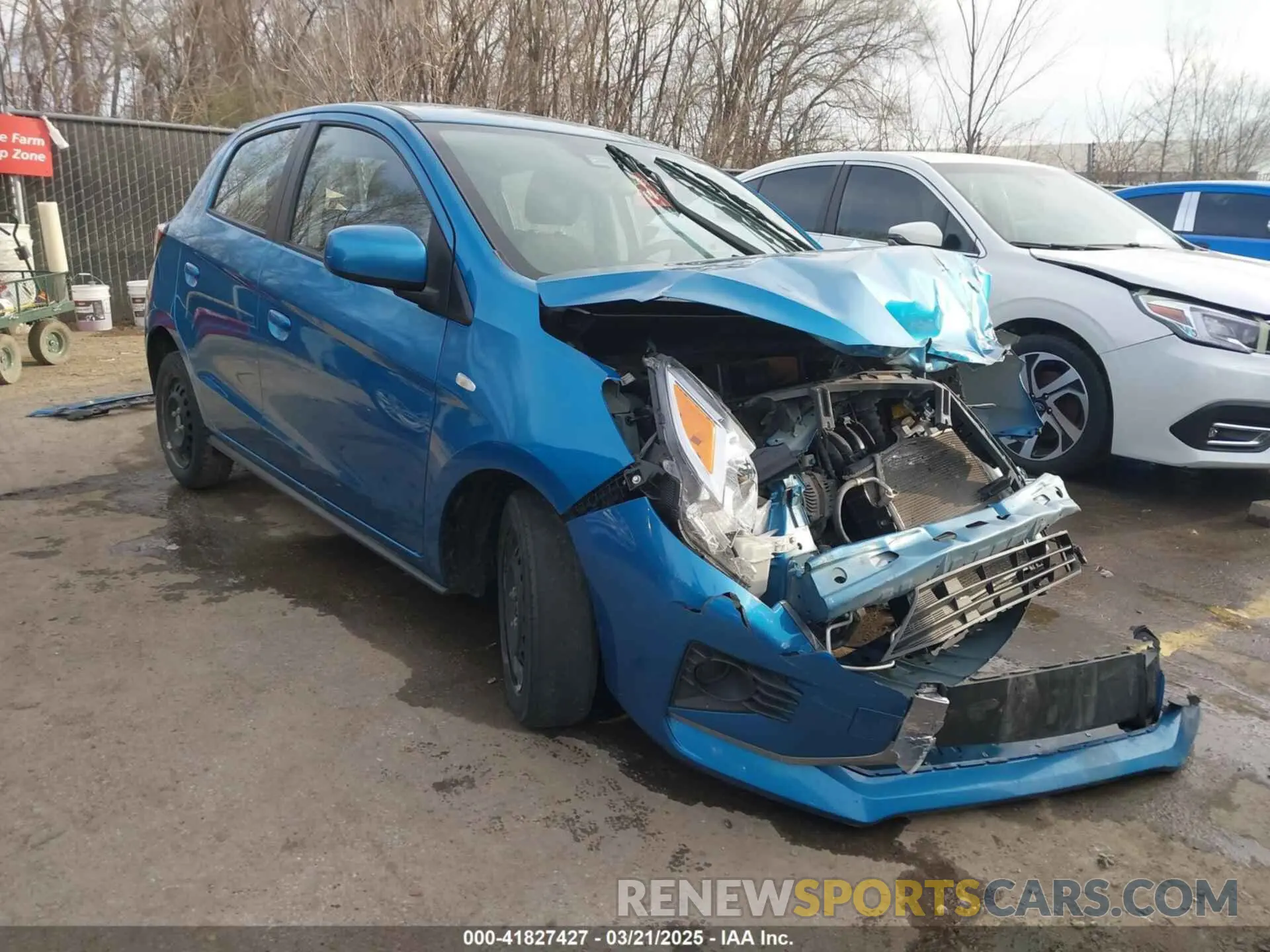 1 Photograph of a damaged car ML32AUHJ0PH001822 MITSUBISHI MIRAGE 2023