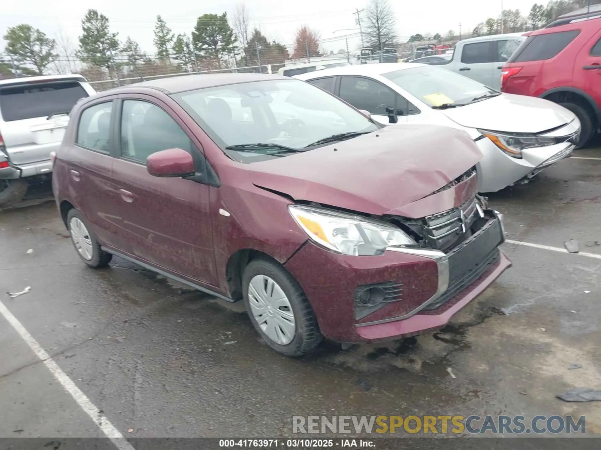 1 Photograph of a damaged car ML32AUHJ8PH001440 MITSUBISHI MIRAGE 2023