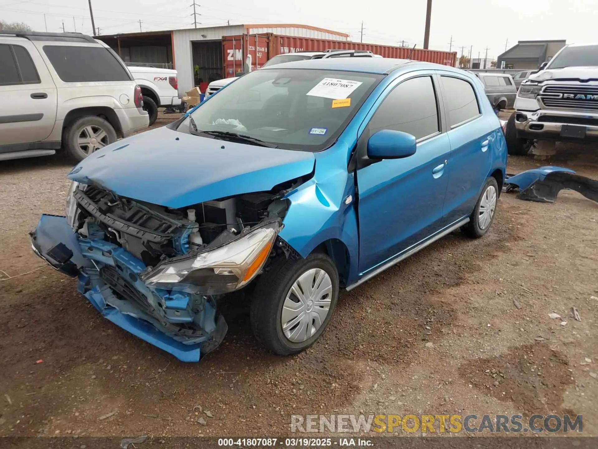 2 Photograph of a damaged car ML32AUHJ9PH001866 MITSUBISHI MIRAGE 2023
