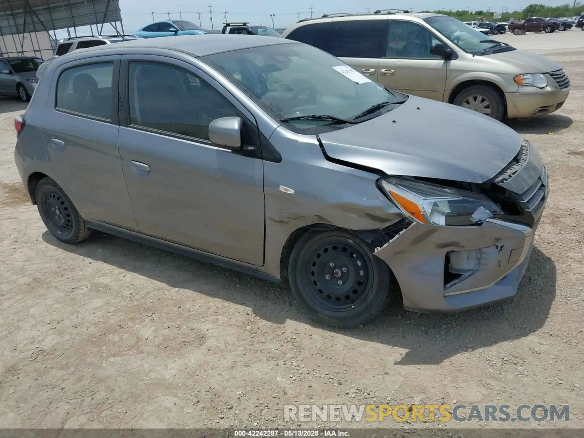 1 Photograph of a damaged car ML32AUHJ9PH006968 MITSUBISHI MIRAGE 2023