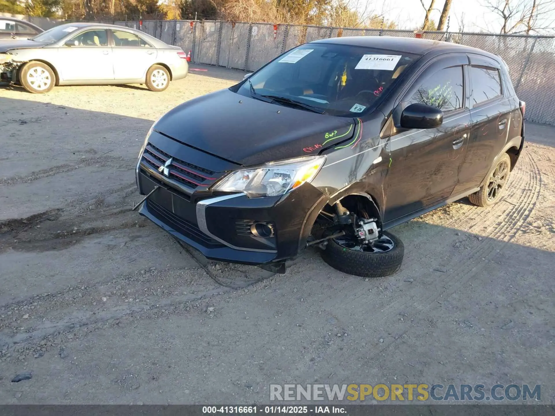 2 Photograph of a damaged car ML32AWHJ5PH005103 MITSUBISHI MIRAGE 2023