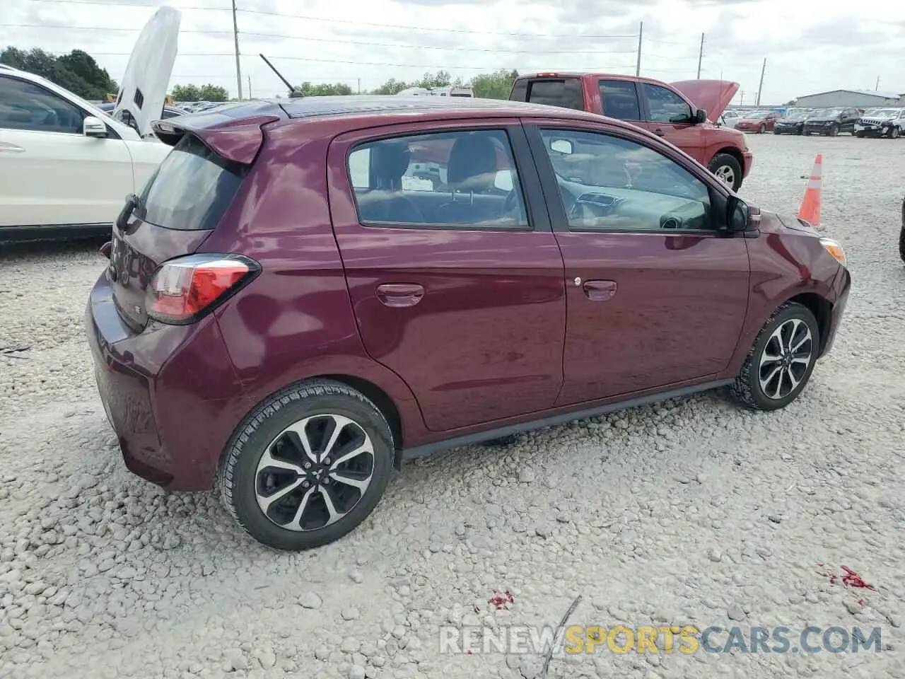 3 Photograph of a damaged car ML32AWHJ7PH007192 MITSUBISHI MIRAGE 2023