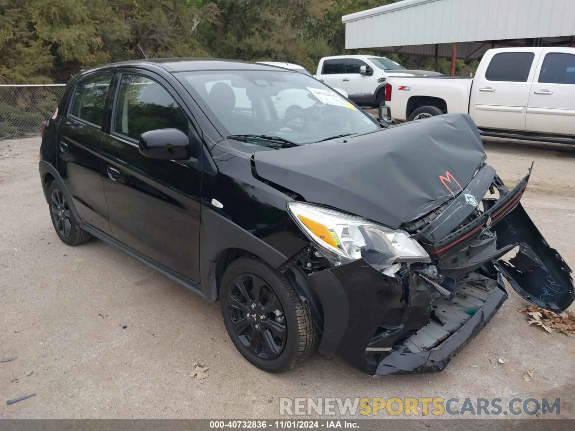 1 Photograph of a damaged car ML32AWHJXPH006389 MITSUBISHI MIRAGE 2023
