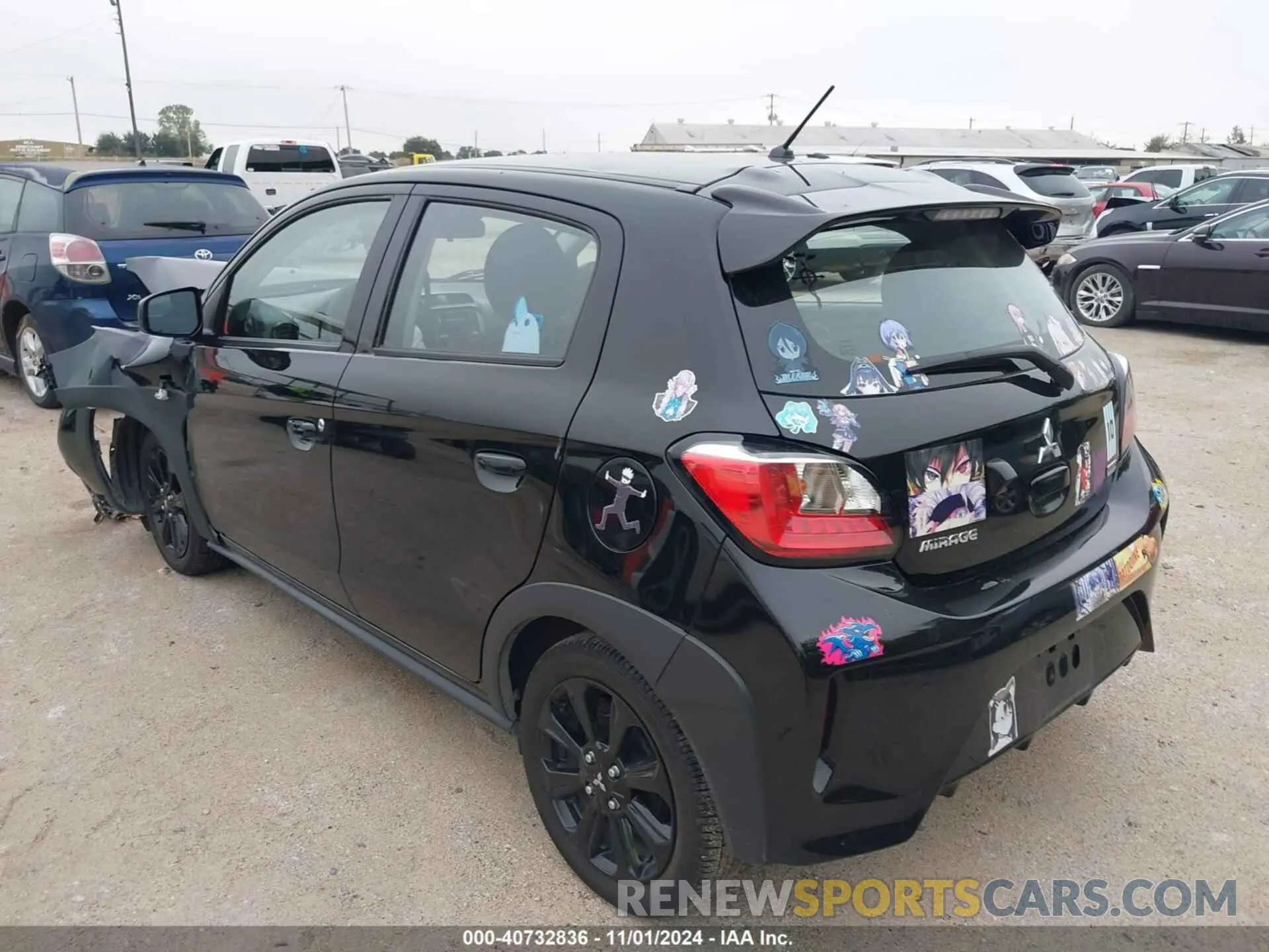 3 Photograph of a damaged car ML32AWHJXPH006389 MITSUBISHI MIRAGE 2023