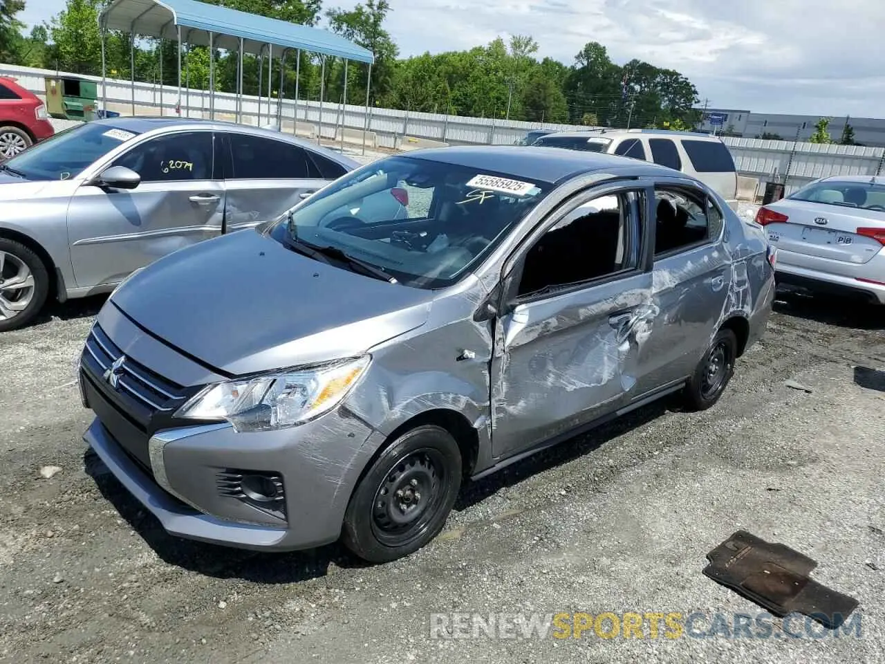 1 Photograph of a damaged car ML32FUFJ0PHF03852 MITSUBISHI MIRAGE 2023