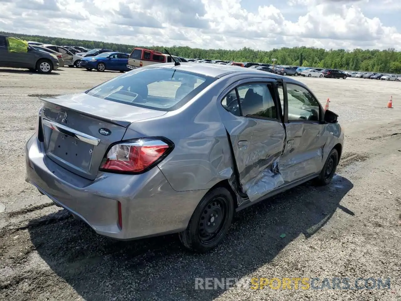 3 Photograph of a damaged car ML32FUFJ0PHF03852 MITSUBISHI MIRAGE 2023