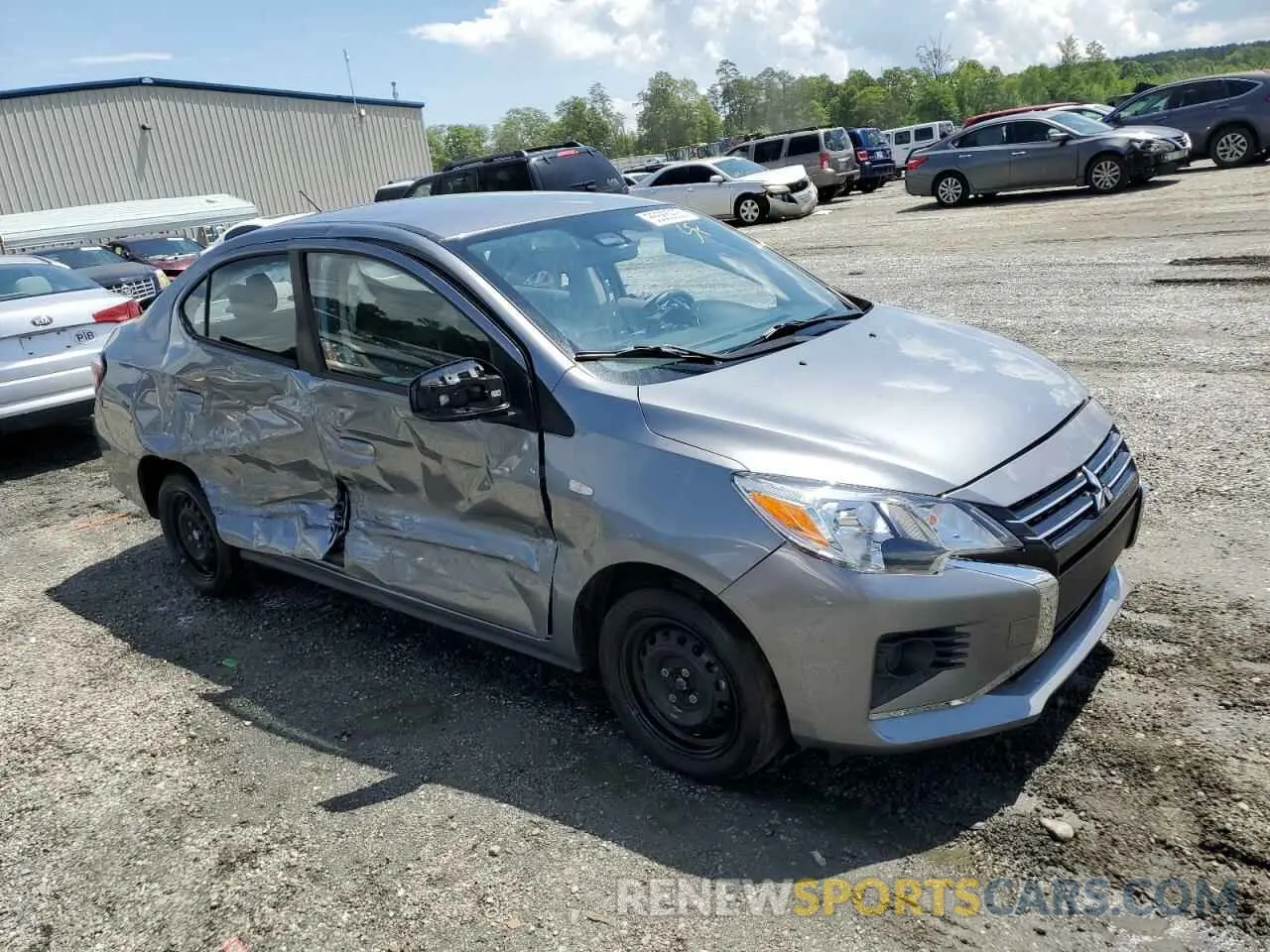 4 Photograph of a damaged car ML32FUFJ0PHF03852 MITSUBISHI MIRAGE 2023