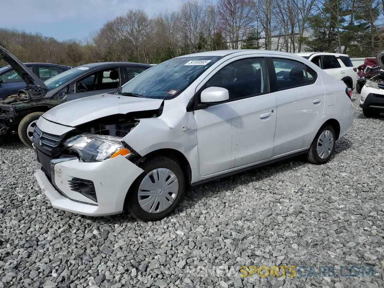 1 Photograph of a damaged car ML32FUFJ4PHF06186 MITSUBISHI MIRAGE 2023