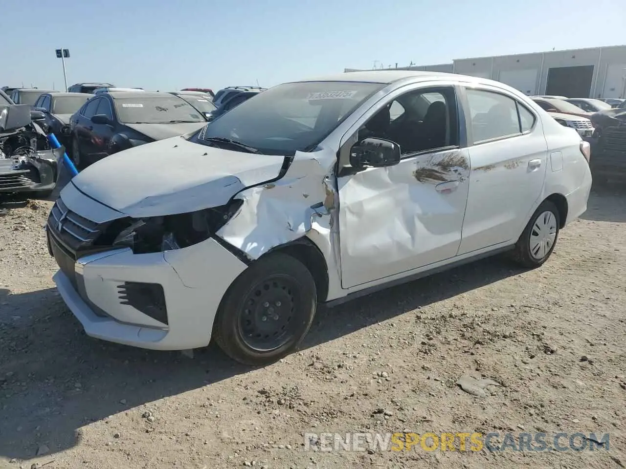 1 Photograph of a damaged car ML32FUFJ5PHF05662 MITSUBISHI MIRAGE 2023