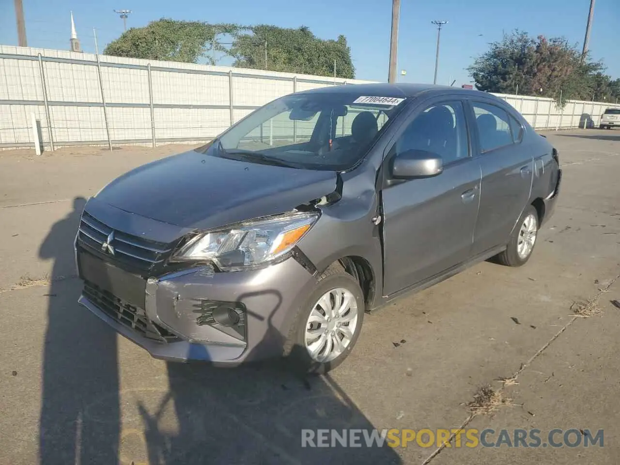 1 Photograph of a damaged car ML32FUFJ8PHF06580 MITSUBISHI MIRAGE 2023