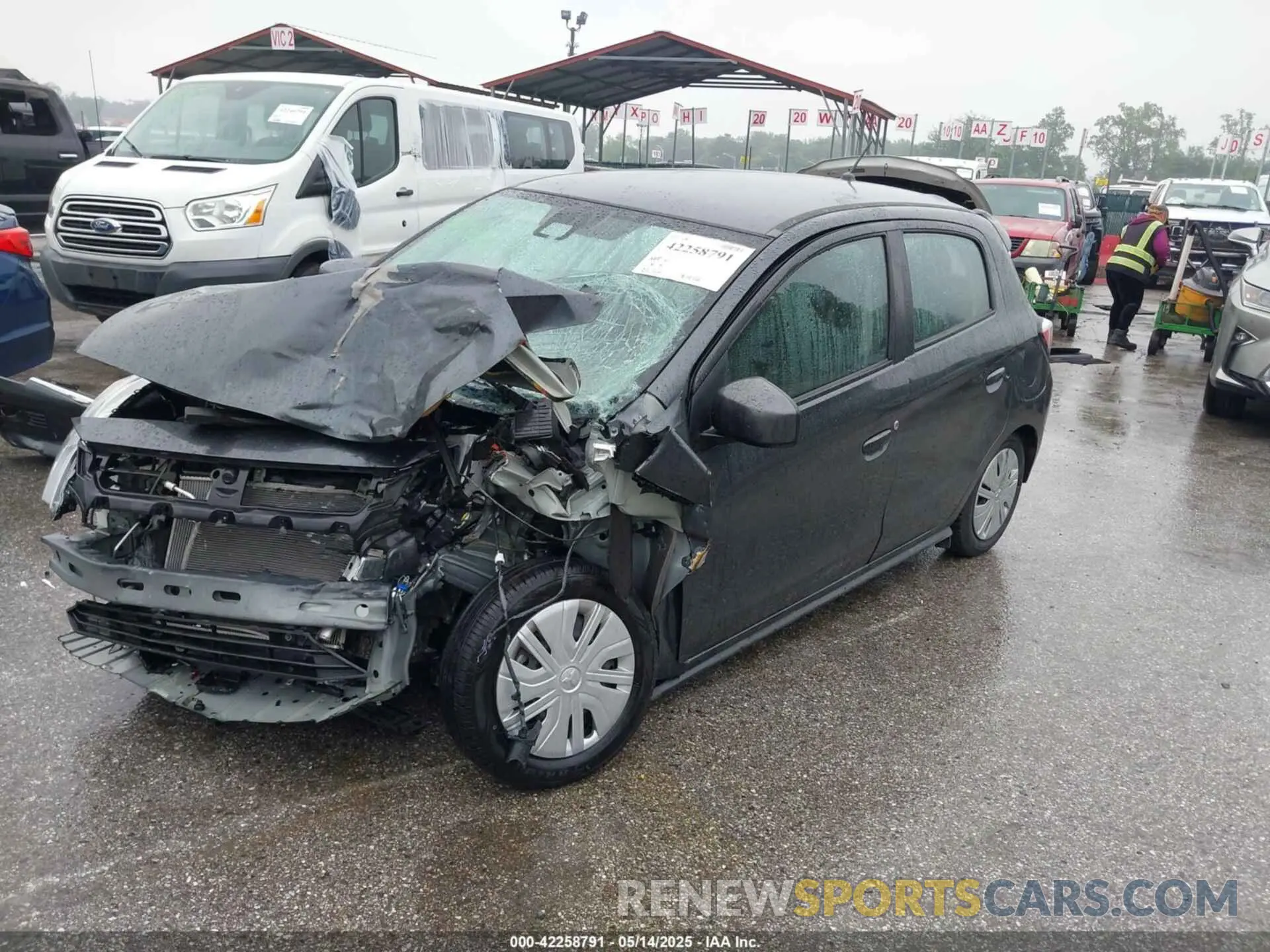 2 Photograph of a damaged car ML32AUHJ0RH003637 MITSUBISHI MIRAGE 2024
