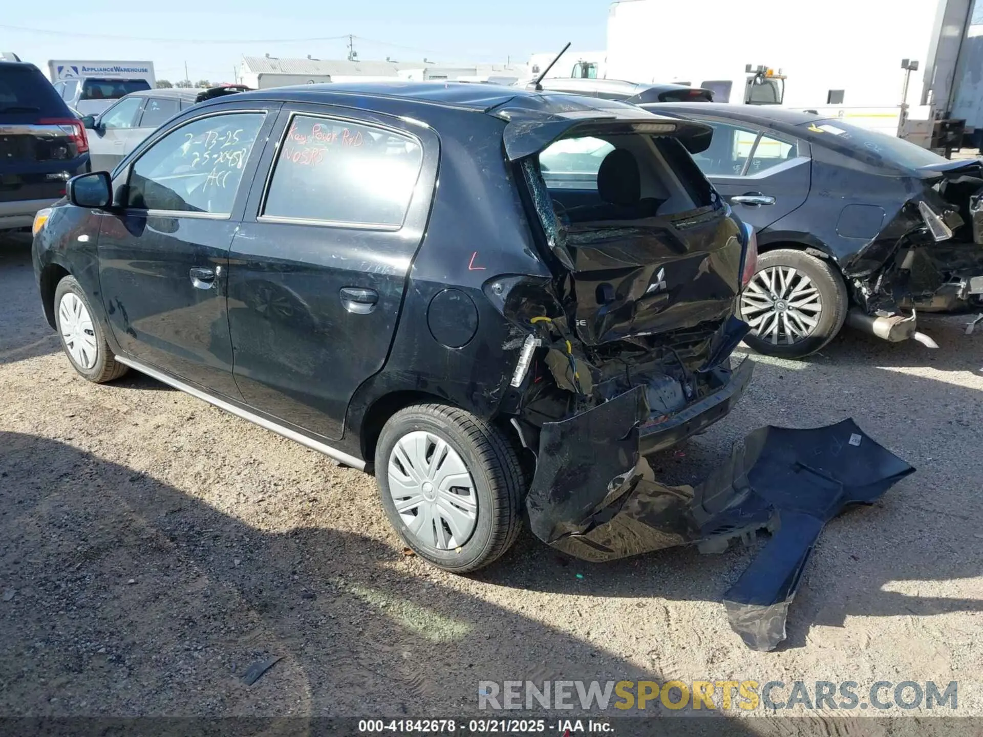 3 Photograph of a damaged car ML32AUHJ0RH010443 MITSUBISHI MIRAGE 2024