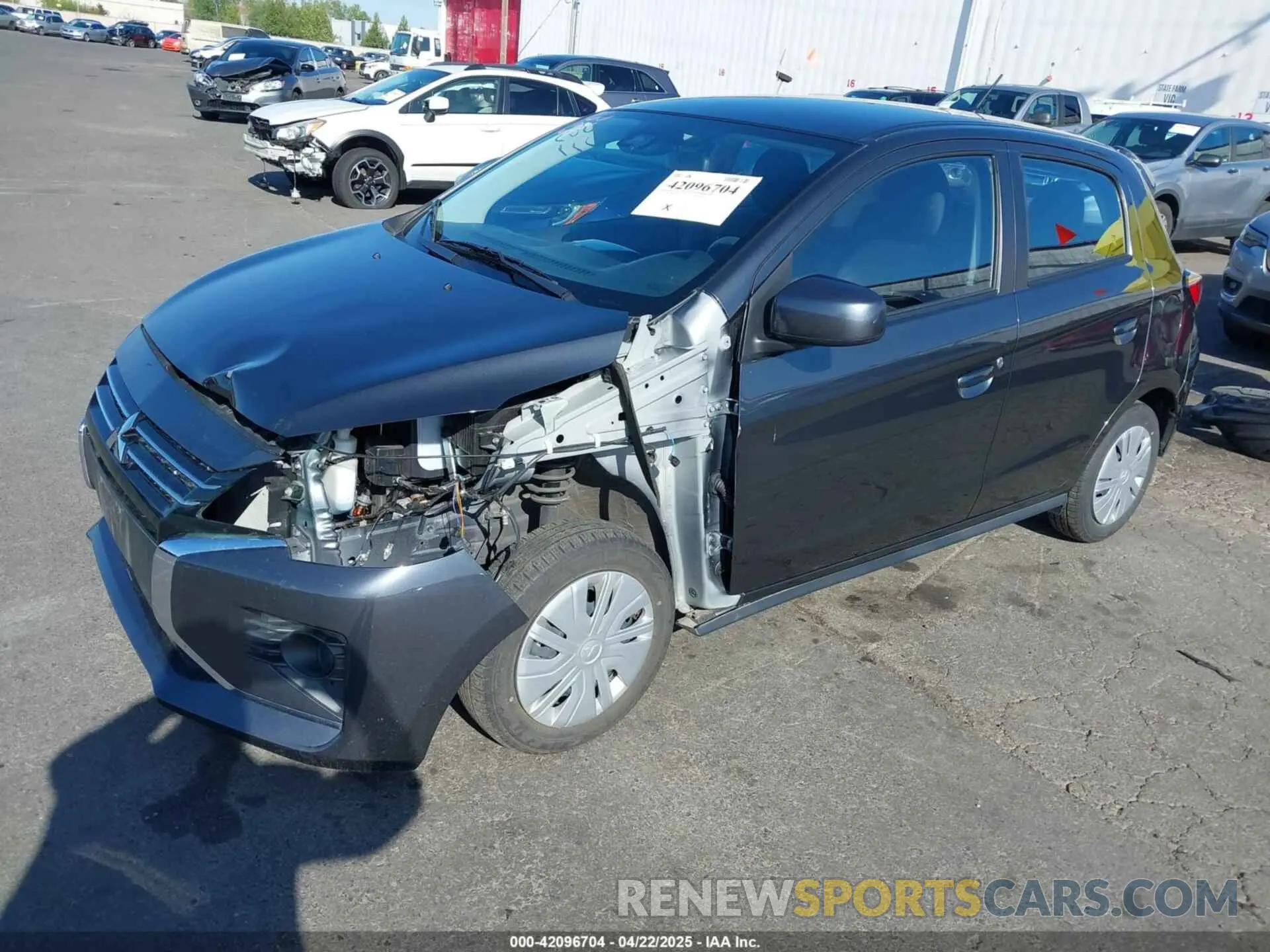 2 Photograph of a damaged car ML32AUHJ0RH012953 MITSUBISHI MIRAGE 2024