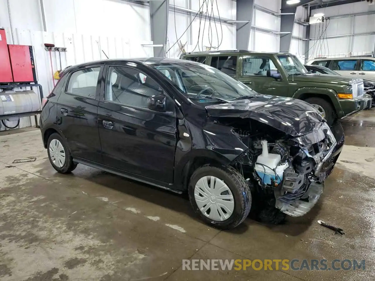 4 Photograph of a damaged car ML32AUHJ0RH023841 MITSUBISHI MIRAGE 2024
