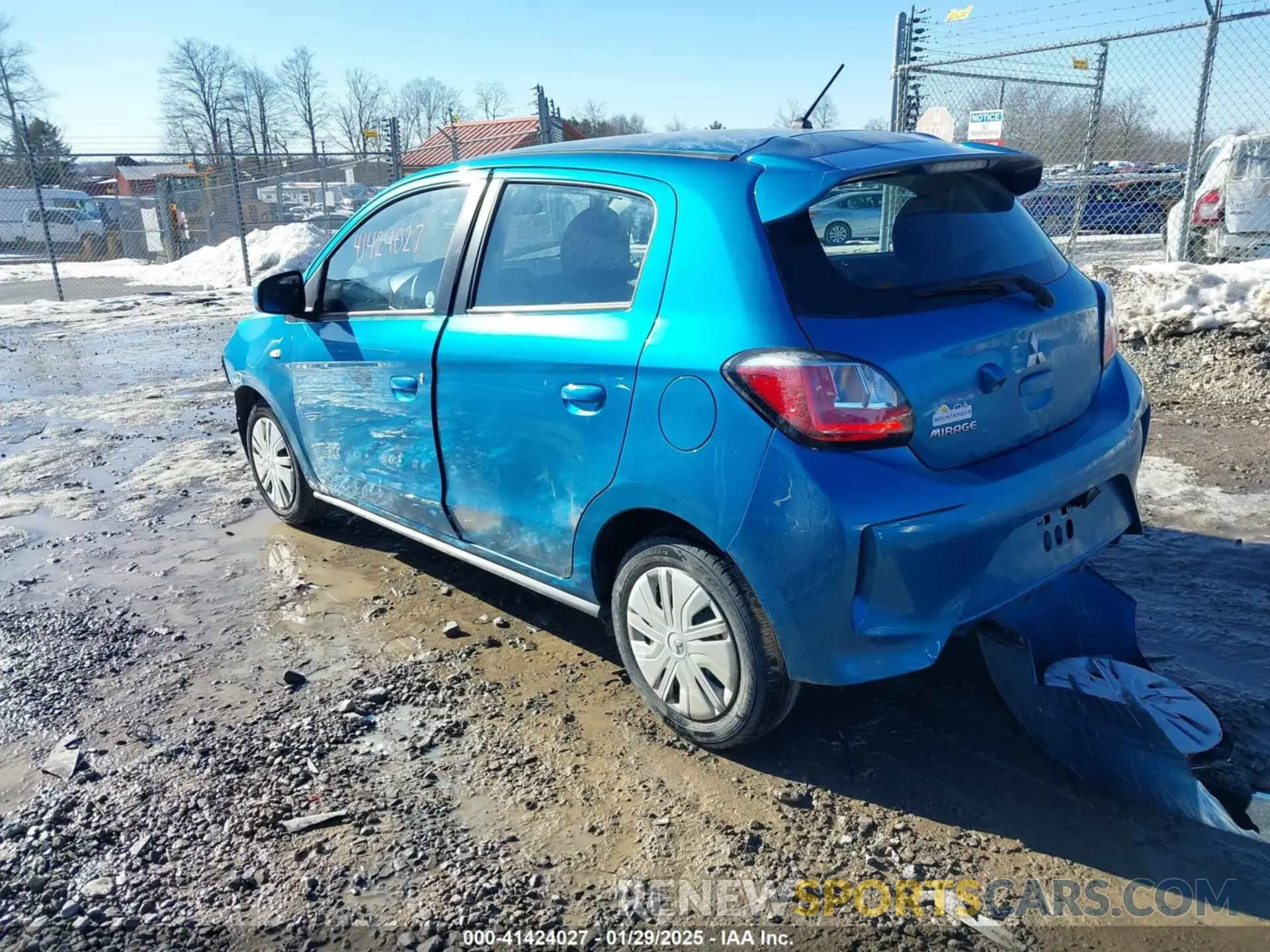 3 Photograph of a damaged car ML32AUHJ1RH002058 MITSUBISHI MIRAGE 2024