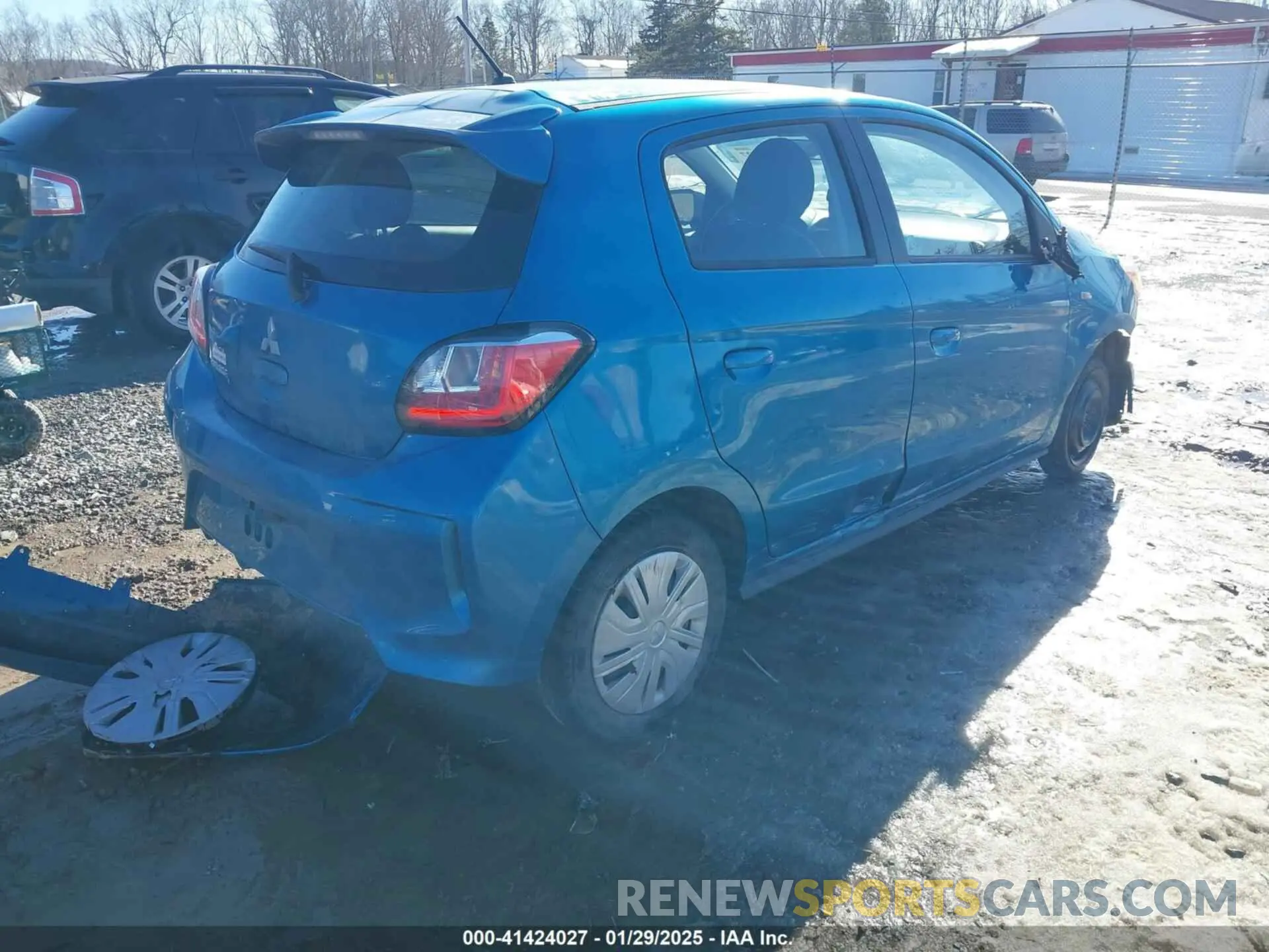 4 Photograph of a damaged car ML32AUHJ1RH002058 MITSUBISHI MIRAGE 2024