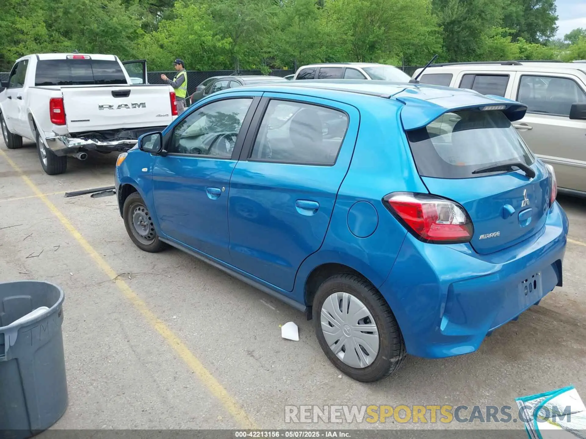 3 Photograph of a damaged car ML32AUHJ1RH010483 MITSUBISHI MIRAGE 2024