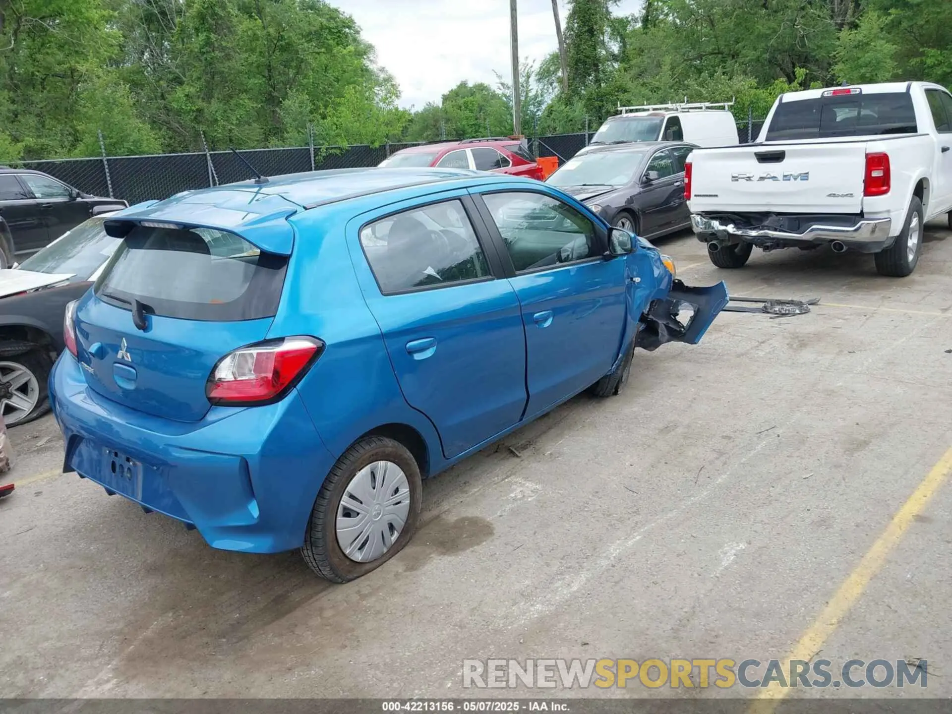 4 Photograph of a damaged car ML32AUHJ1RH010483 MITSUBISHI MIRAGE 2024