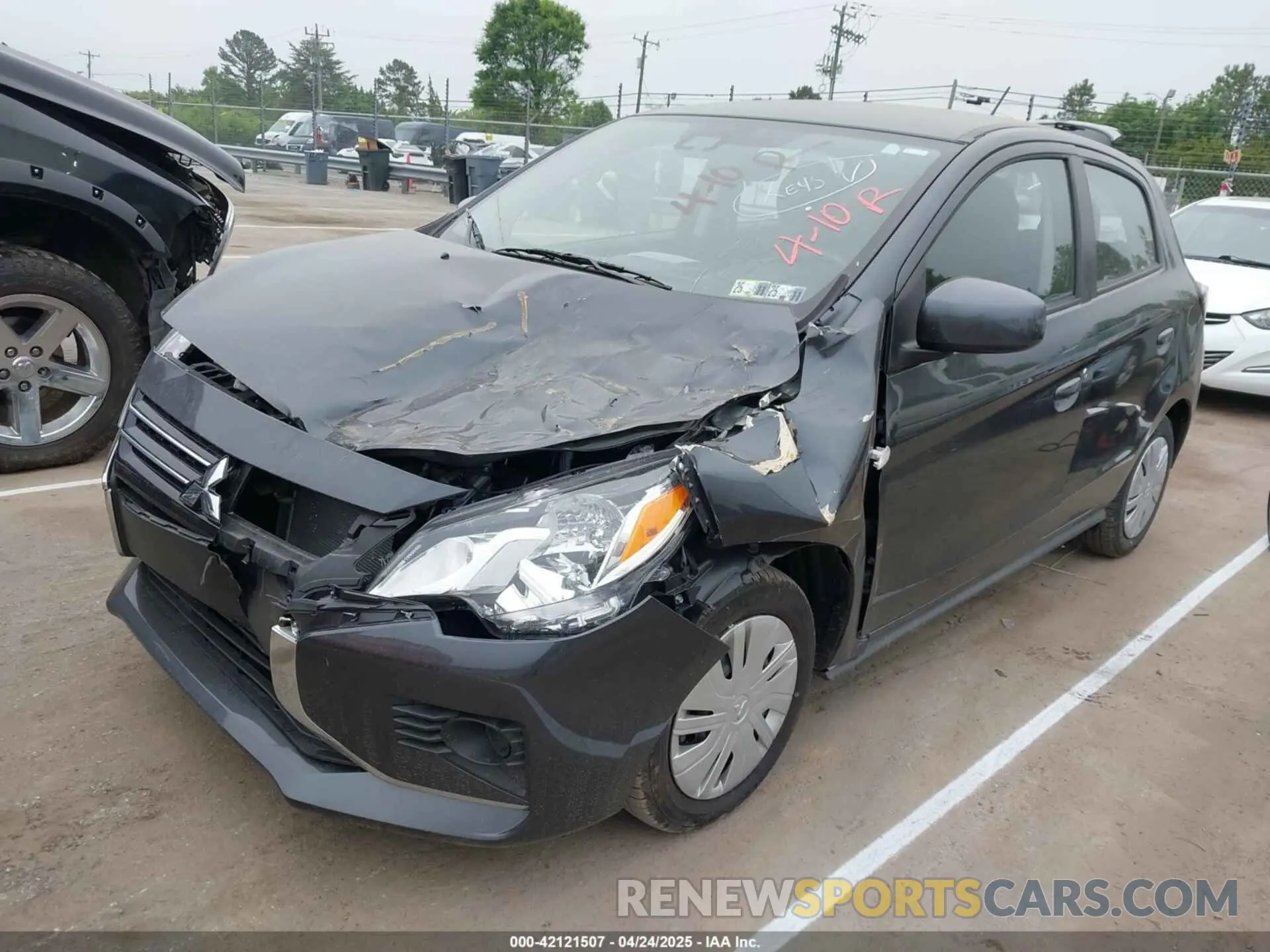 2 Photograph of a damaged car ML32AUHJ1RH024822 MITSUBISHI MIRAGE 2024