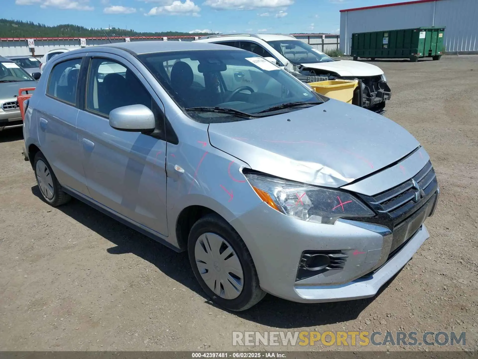 1 Photograph of a damaged car ML32AUHJ1RH025484 MITSUBISHI MIRAGE 2024