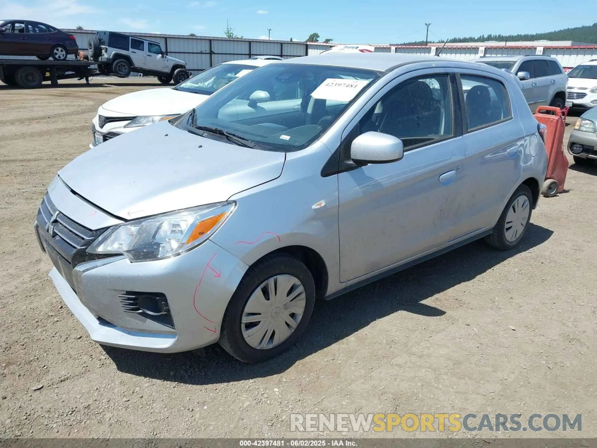 2 Photograph of a damaged car ML32AUHJ1RH025484 MITSUBISHI MIRAGE 2024
