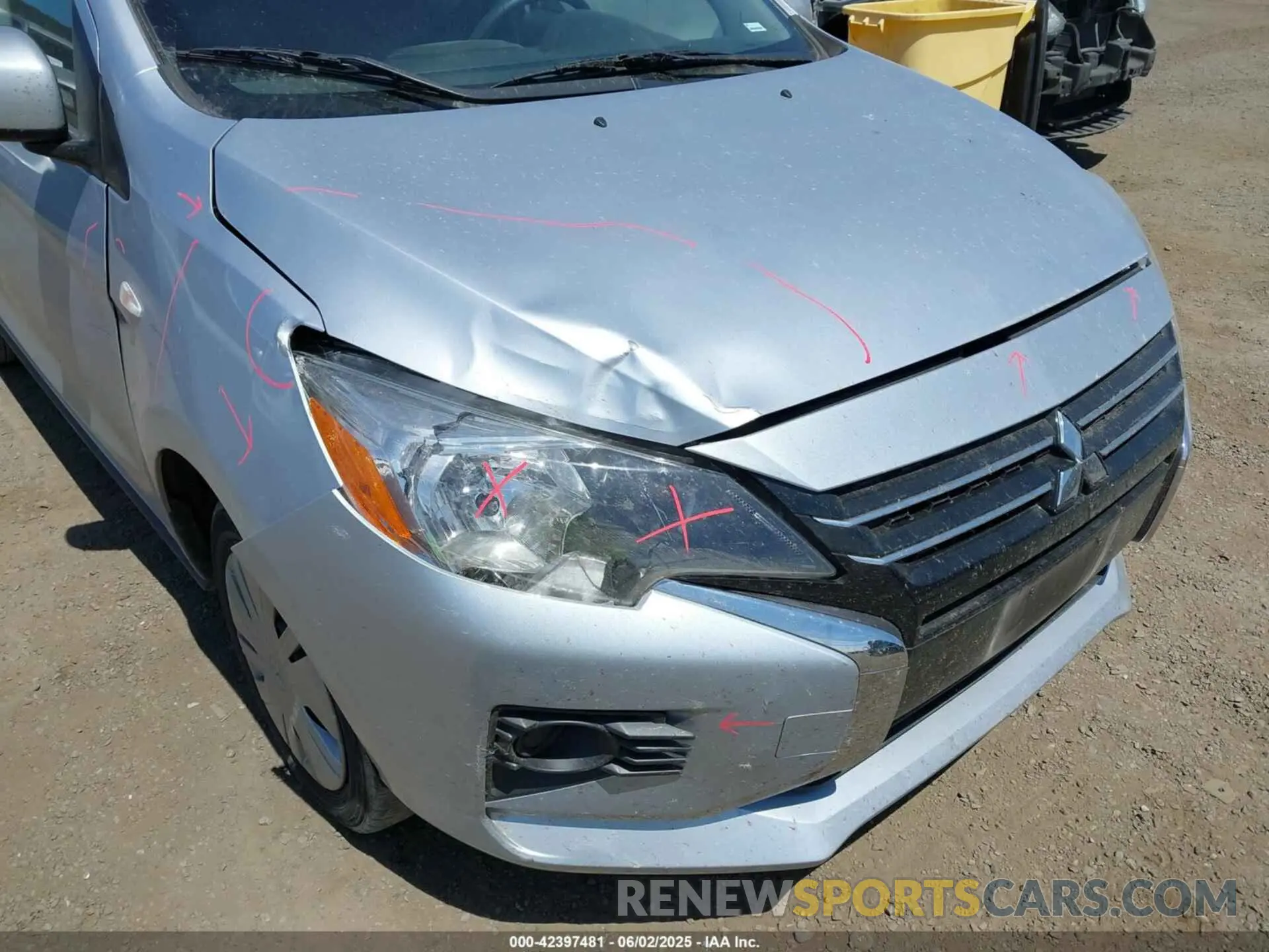 6 Photograph of a damaged car ML32AUHJ1RH025484 MITSUBISHI MIRAGE 2024