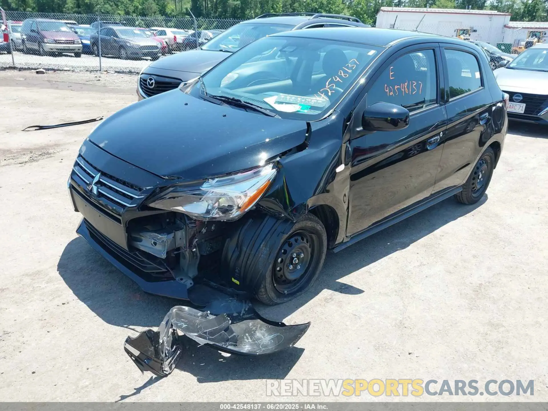 2 Photograph of a damaged car ML32AUHJ1RH036971 MITSUBISHI MIRAGE 2024