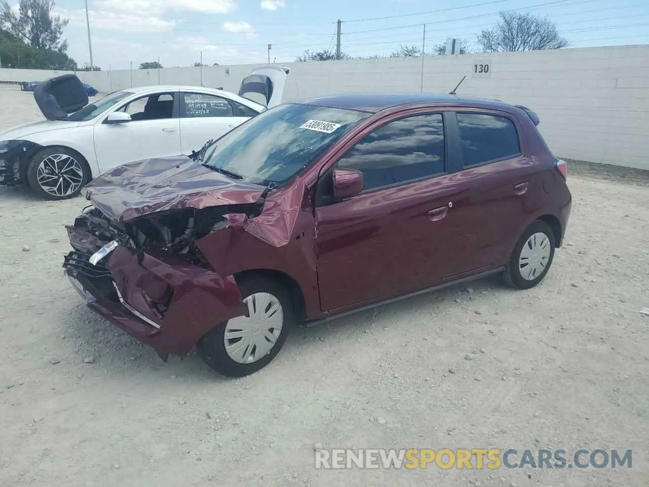 1 Photograph of a damaged car ML32AUHJ2RH005633 MITSUBISHI MIRAGE 2024