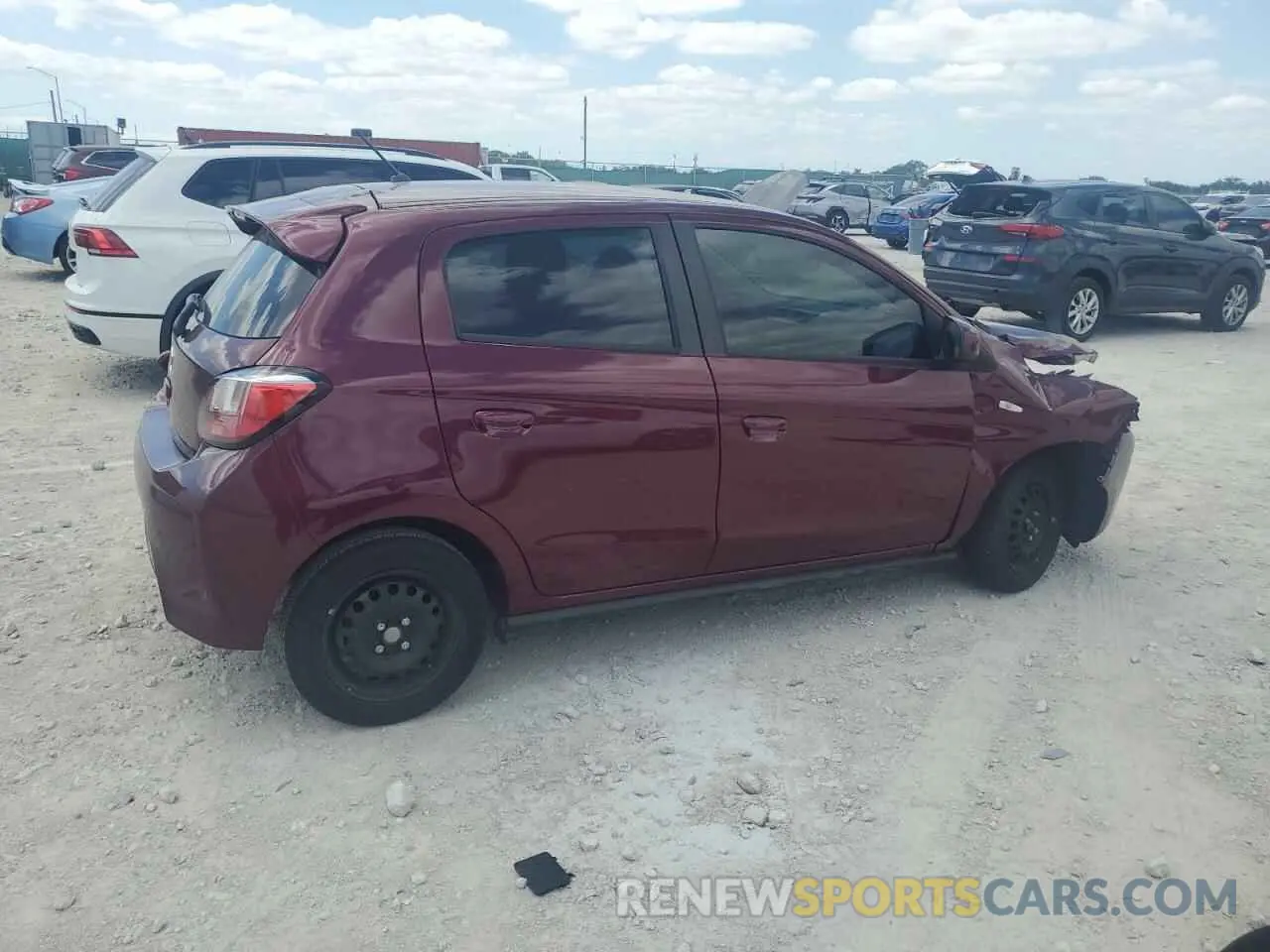3 Photograph of a damaged car ML32AUHJ2RH005633 MITSUBISHI MIRAGE 2024