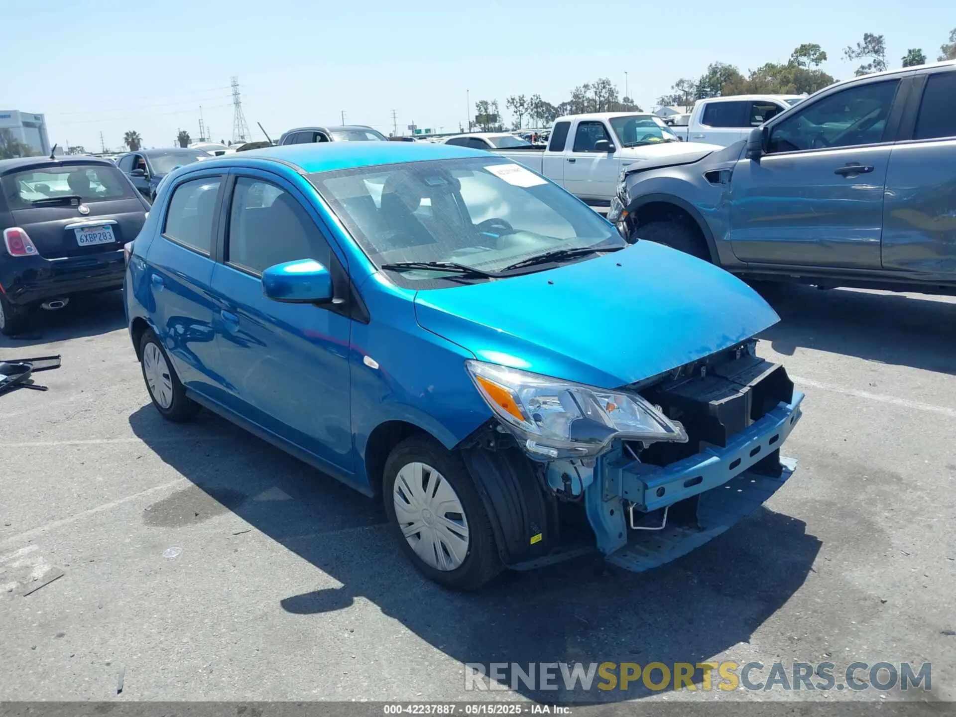 1 Photograph of a damaged car ML32AUHJ2RH010587 MITSUBISHI MIRAGE 2024