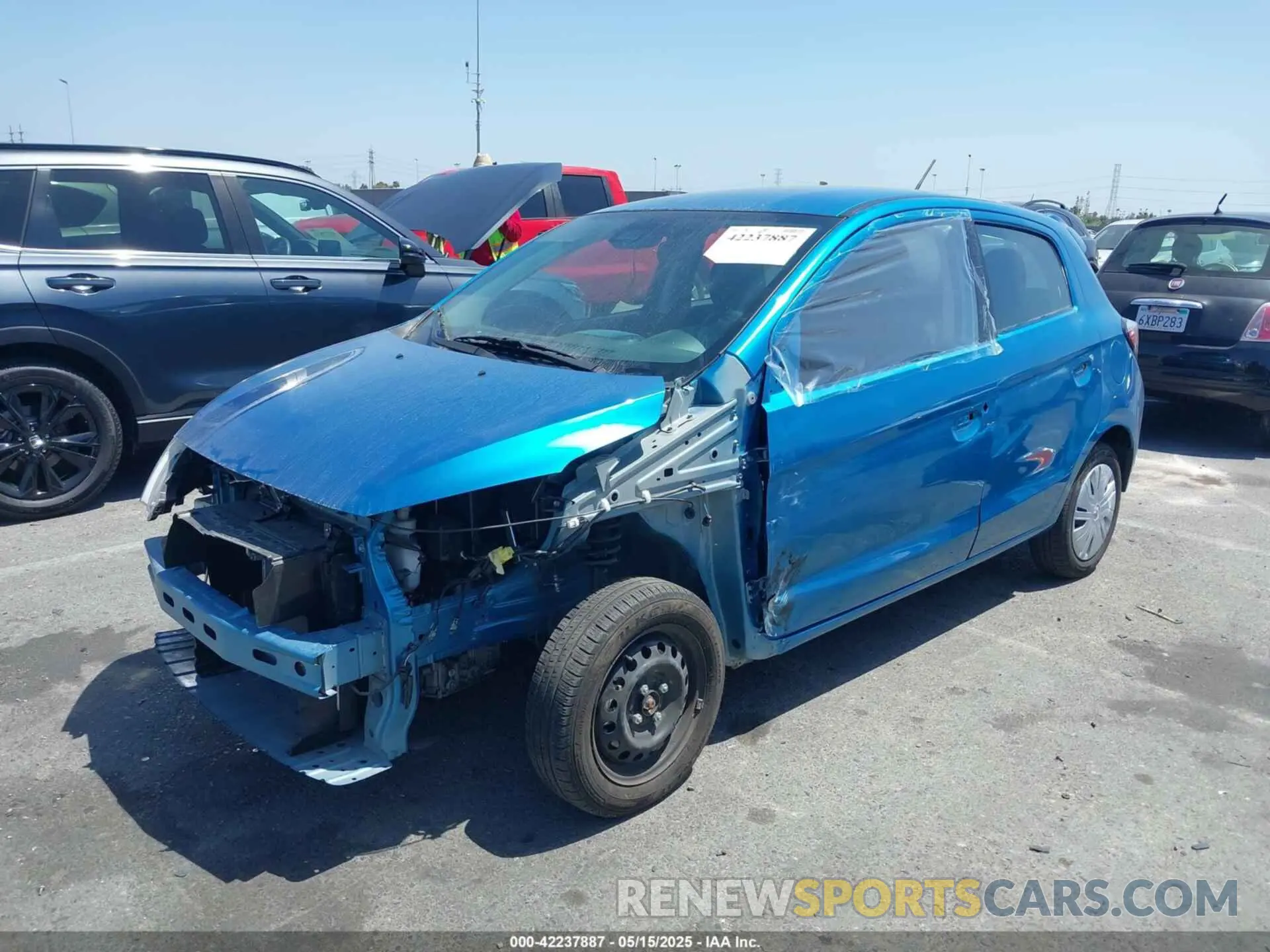 2 Photograph of a damaged car ML32AUHJ2RH010587 MITSUBISHI MIRAGE 2024
