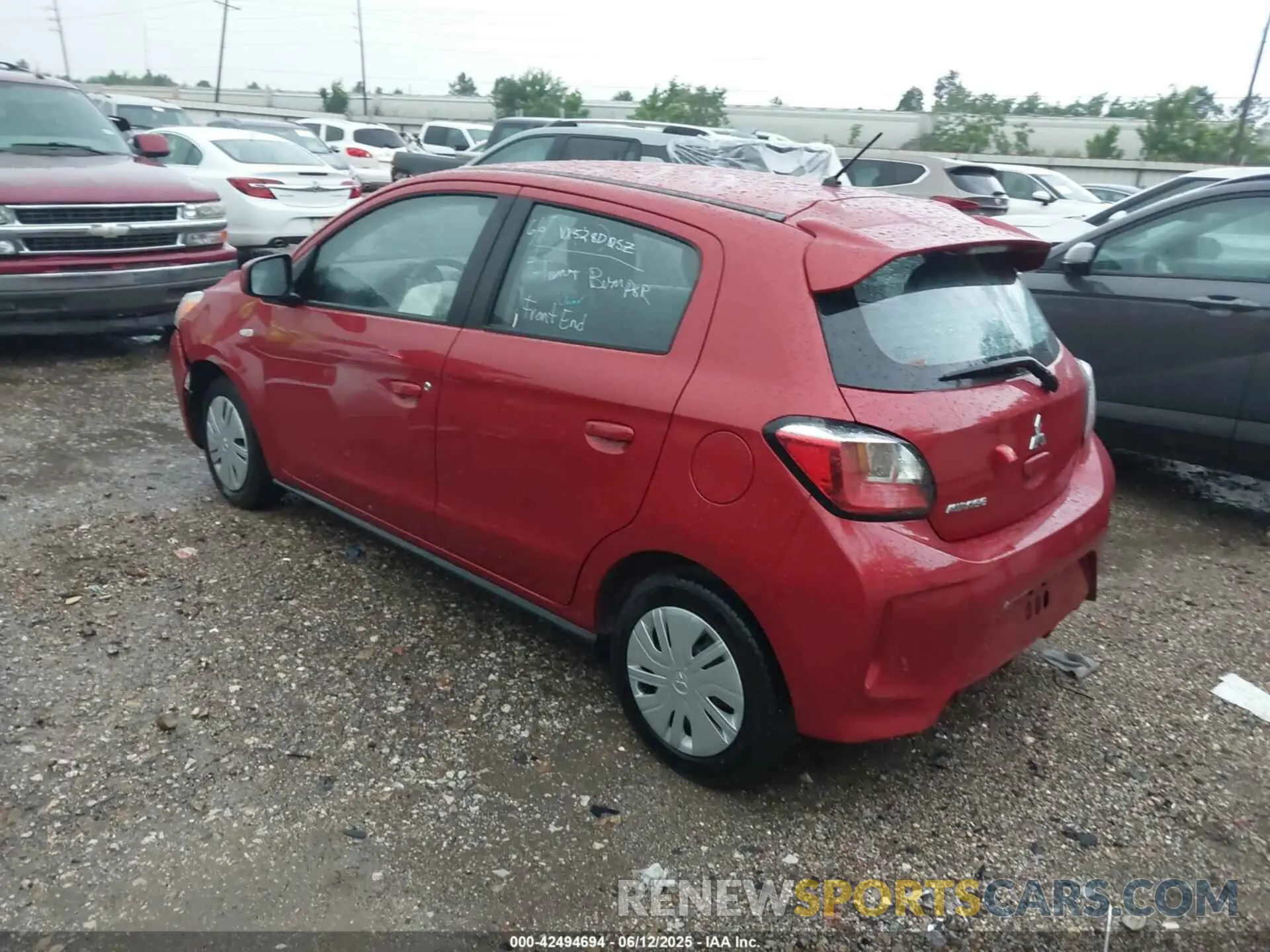 3 Photograph of a damaged car ML32AUHJ2RH020651 MITSUBISHI MIRAGE 2024