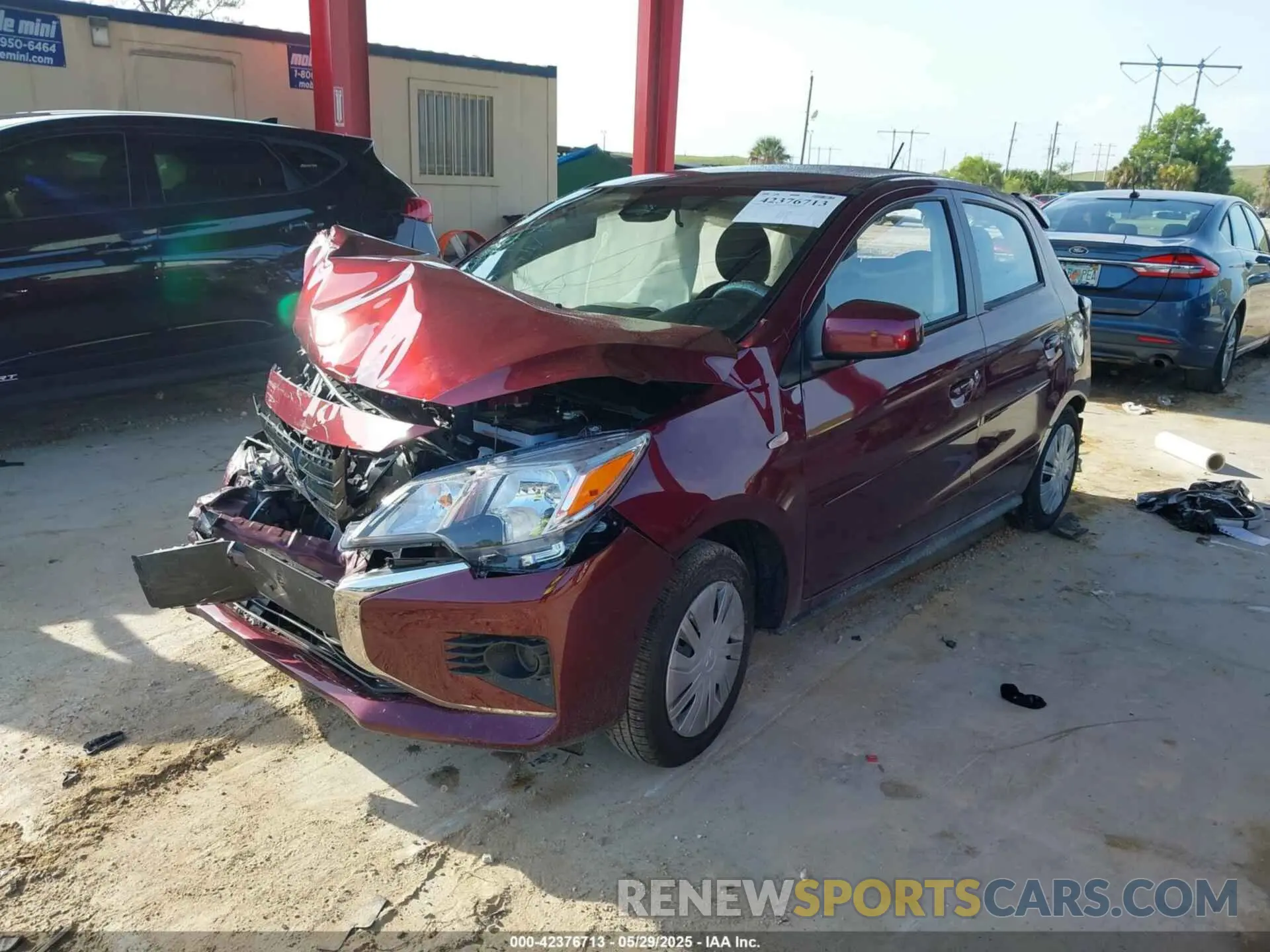 2 Photograph of a damaged car ML32AUHJ2RH037790 MITSUBISHI MIRAGE 2024