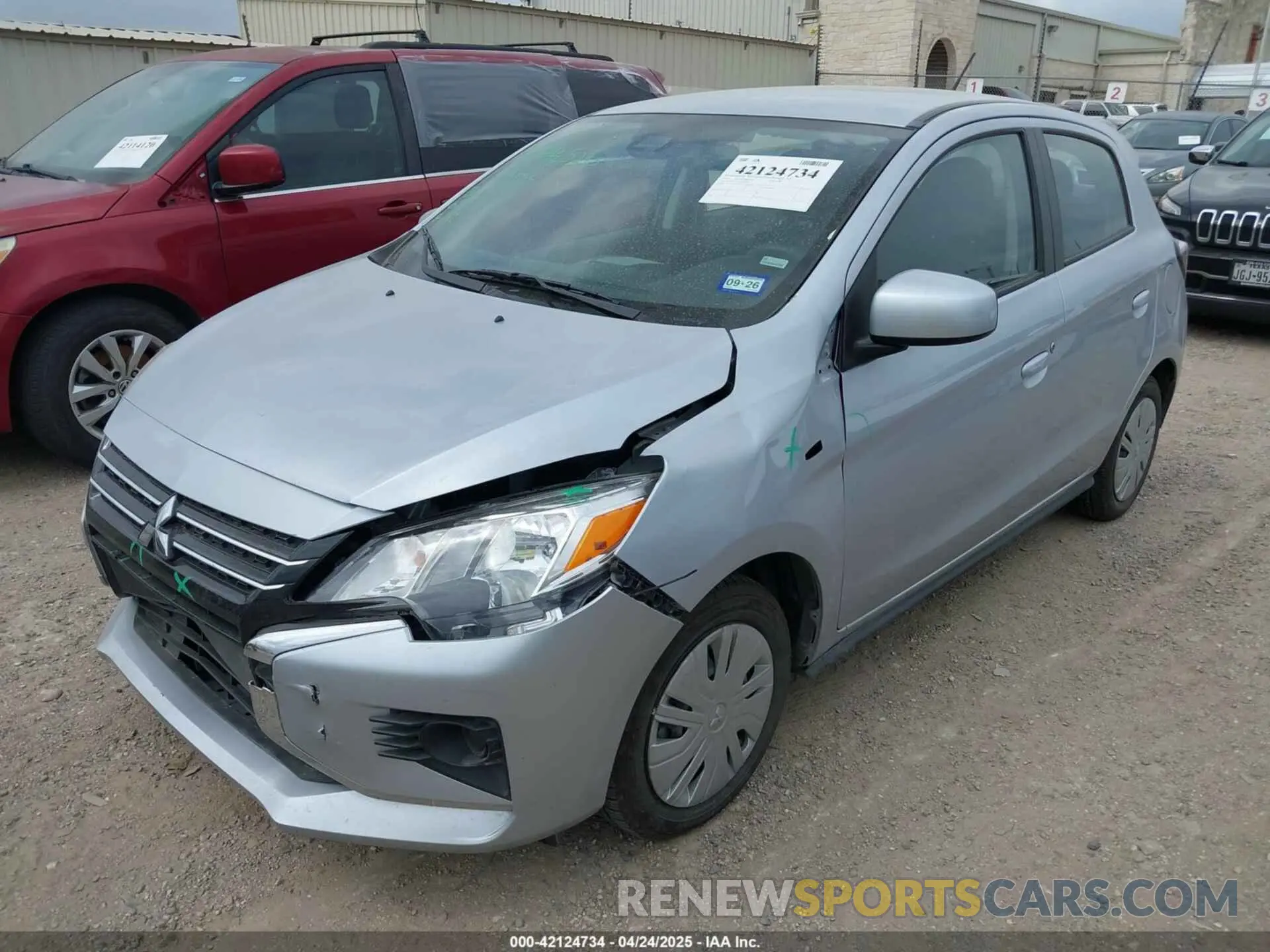 2 Photograph of a damaged car ML32AUHJ3RH020786 MITSUBISHI MIRAGE 2024