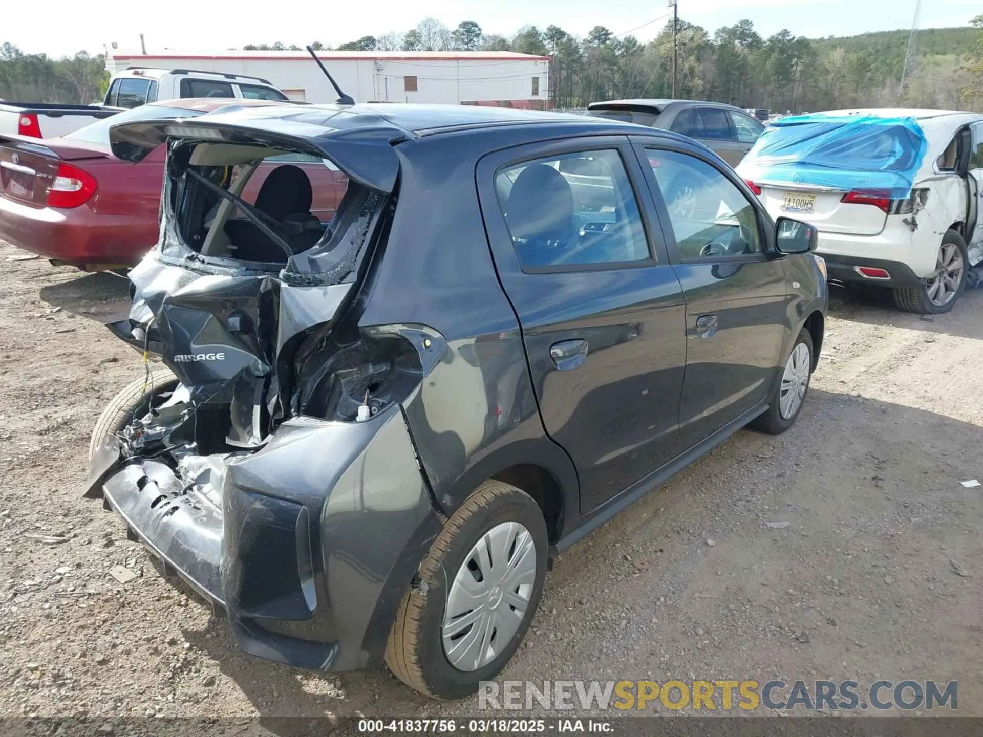 4 Photograph of a damaged car ML32AUHJ3RH021677 MITSUBISHI MIRAGE 2024