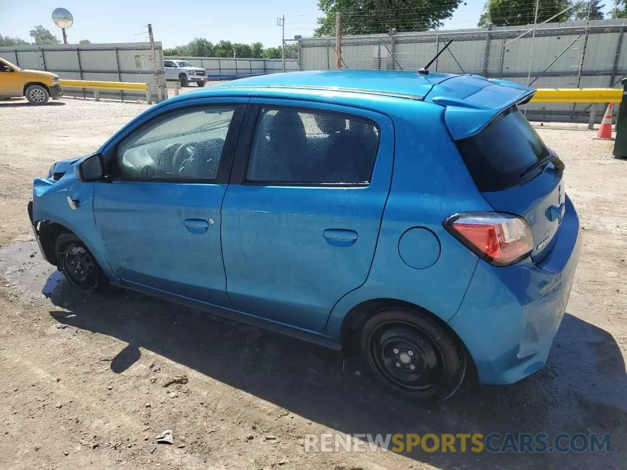 2 Photograph of a damaged car ML32AUHJ3RH026409 MITSUBISHI MIRAGE 2024