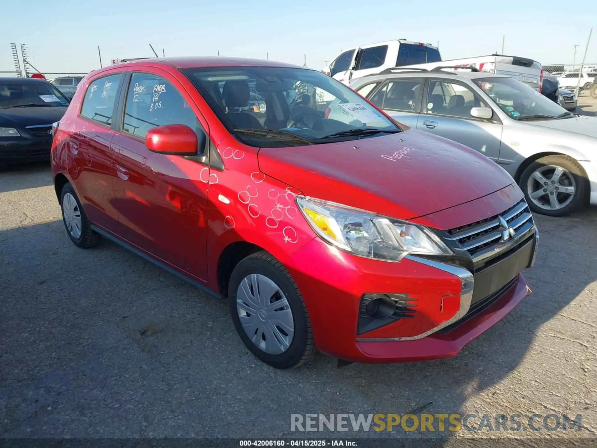1 Photograph of a damaged car ML32AUHJ3RH030654 MITSUBISHI MIRAGE 2024