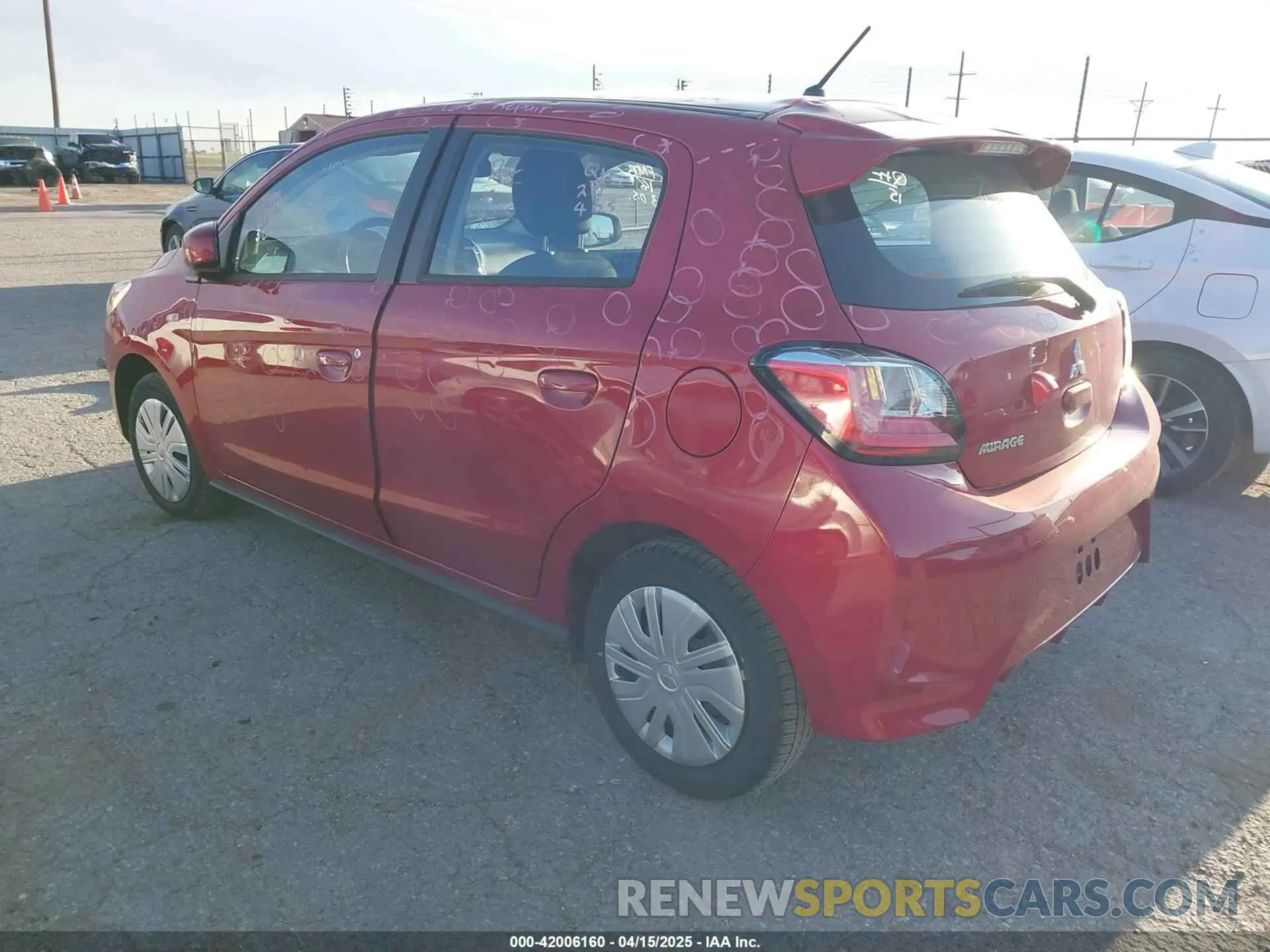 3 Photograph of a damaged car ML32AUHJ3RH030654 MITSUBISHI MIRAGE 2024
